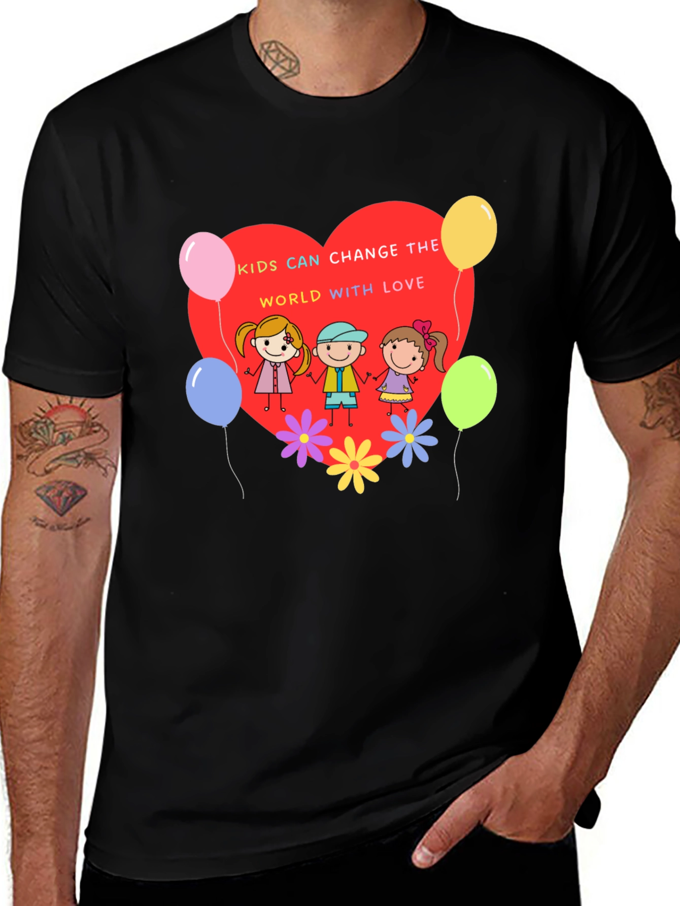 Variant 25 of Kids Can Change The World With Love T-Shirt