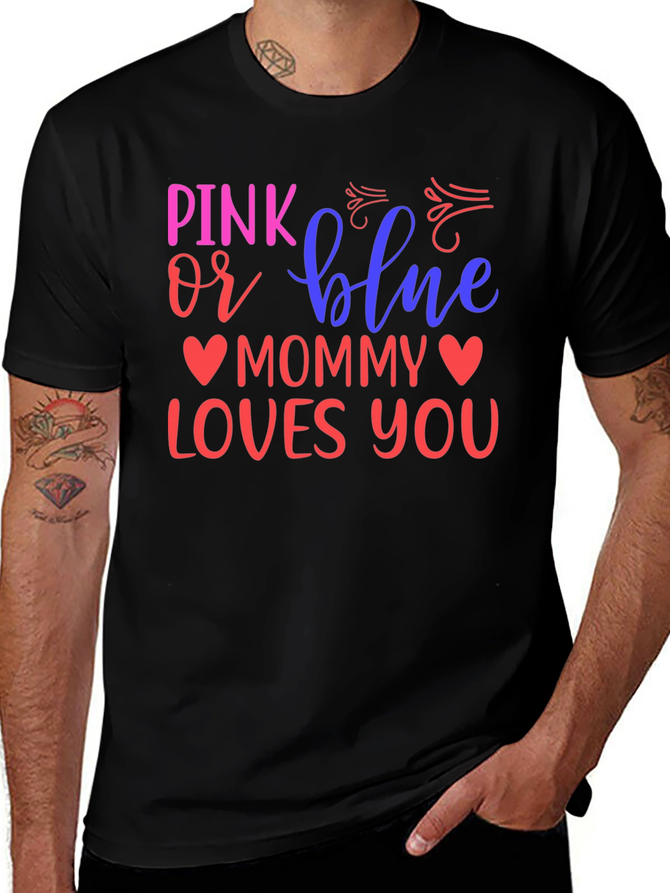 Variant 28 of Pink or Blue Mommy Loves You T-Shirt