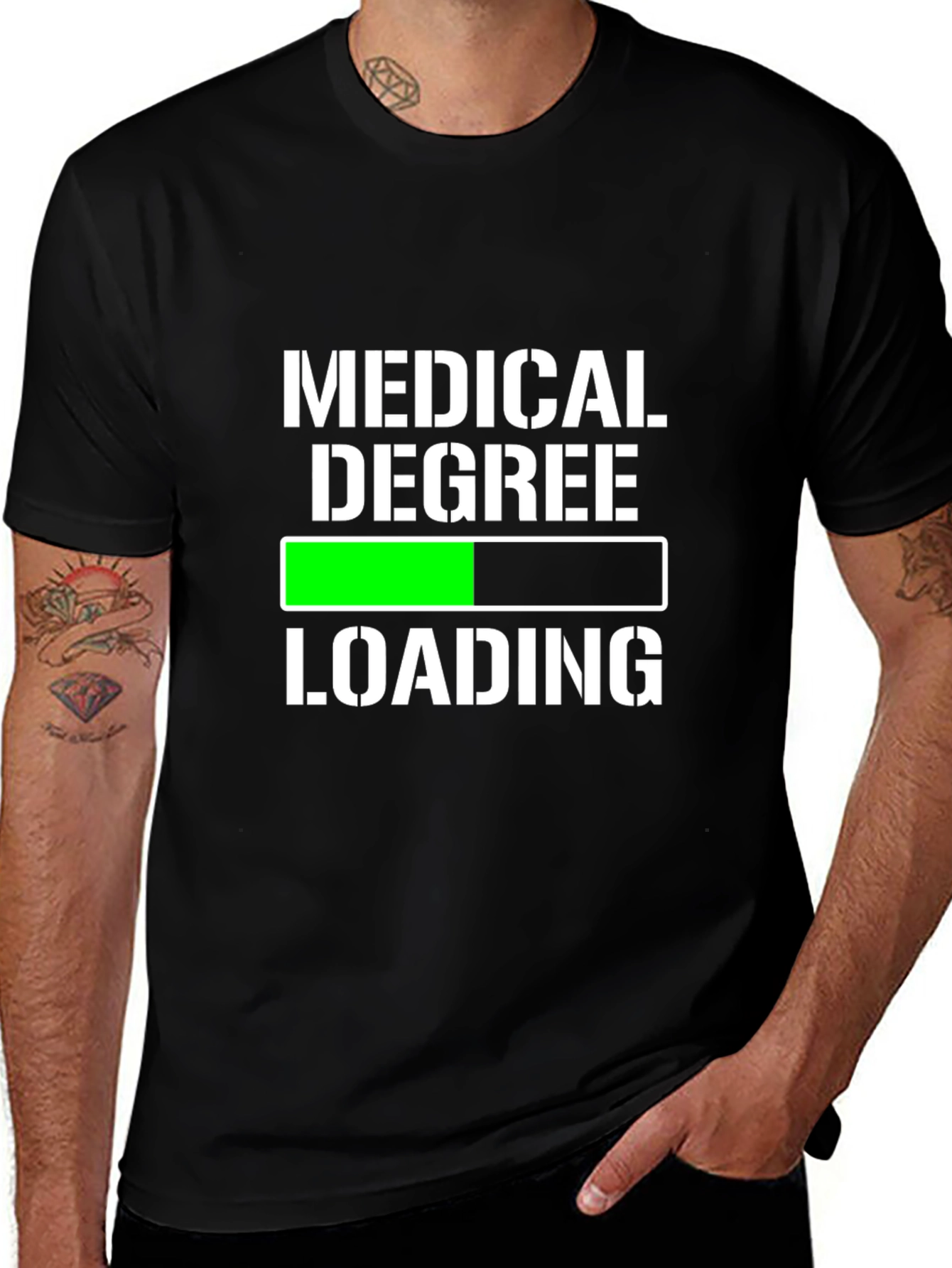 Medical Degree Loading T-Shirt - Funny Student Tee
