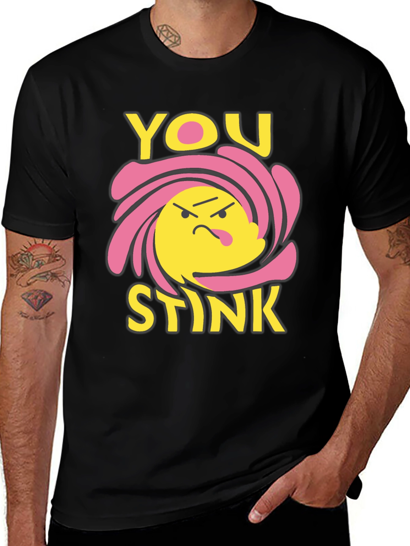 Variant 10 of You Stink Graphic Tee - Black Humor T-Shirt