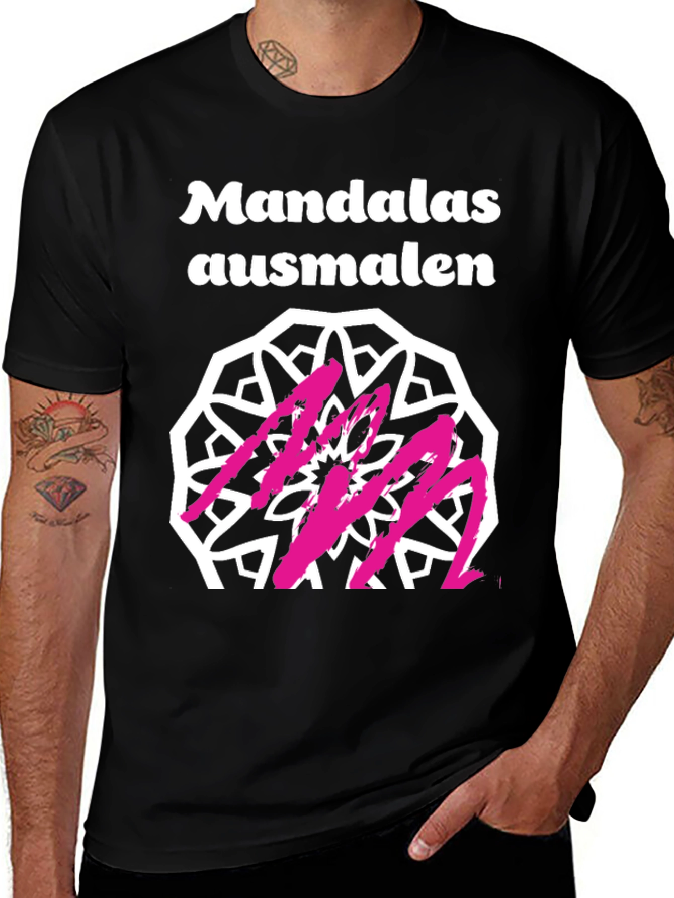 Variant 30 of Mandala Ausmalen T-Shirt - Geometric Design