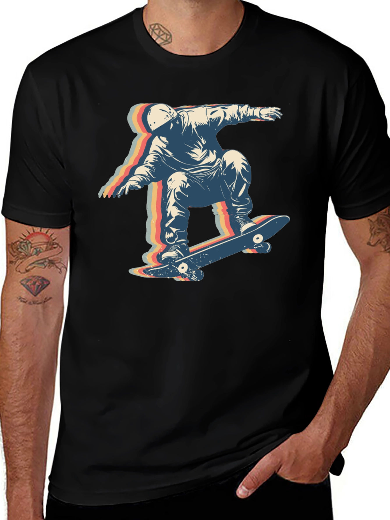 Variant 25 of Retro Skateboarder Graphic T-Shirt