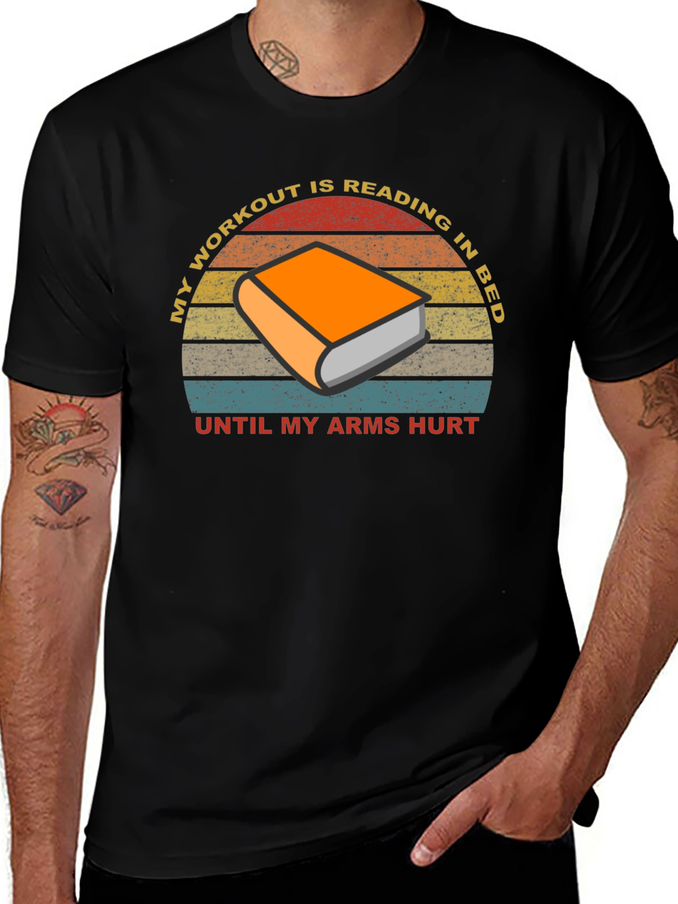 Variant 21 of Funny Reading Workout T-Shirt