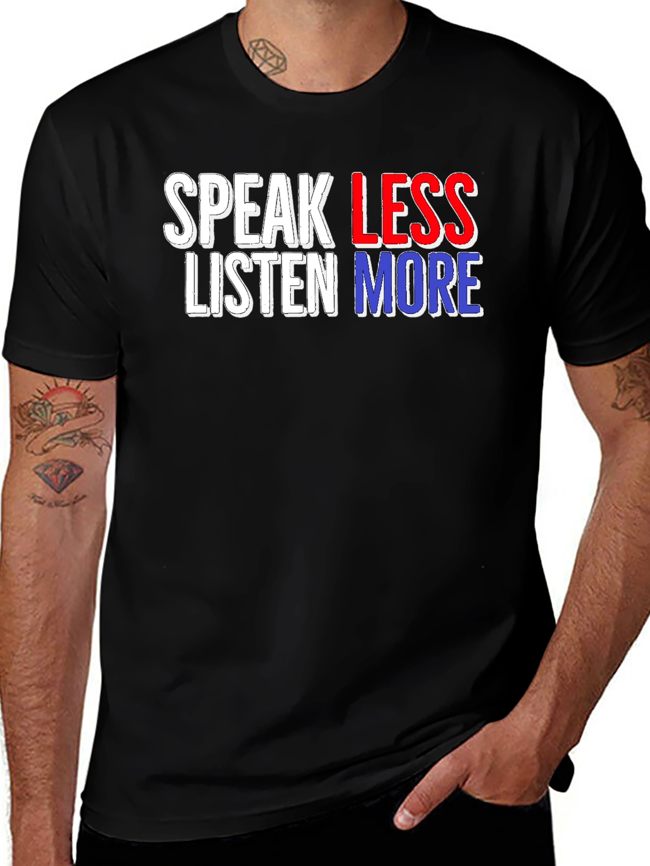 Variant 6 of Speak Less Listen More Graphic T-Shirt