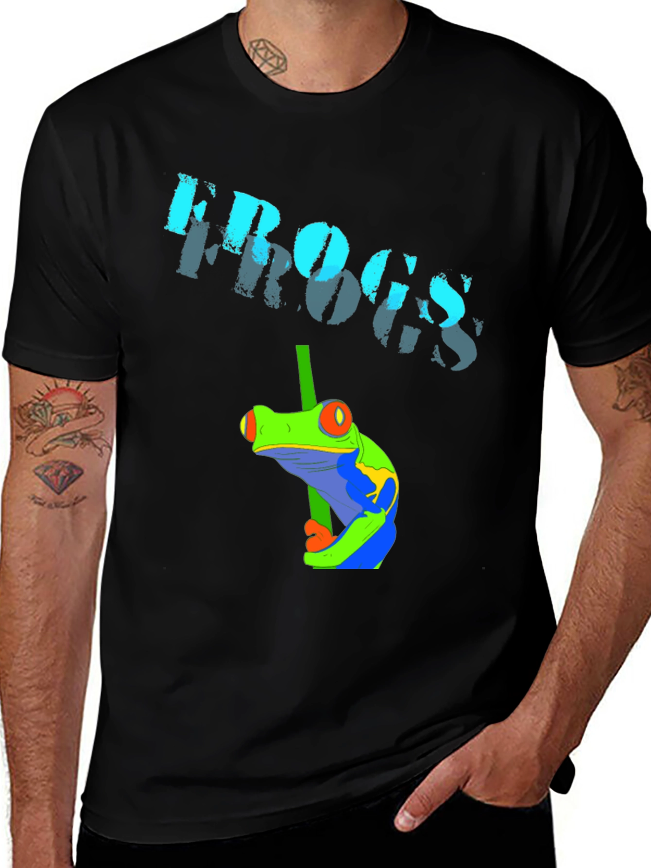 Variant 18 of Frogs T-Shirt - Cartoon Tree Frog Graphic Tee