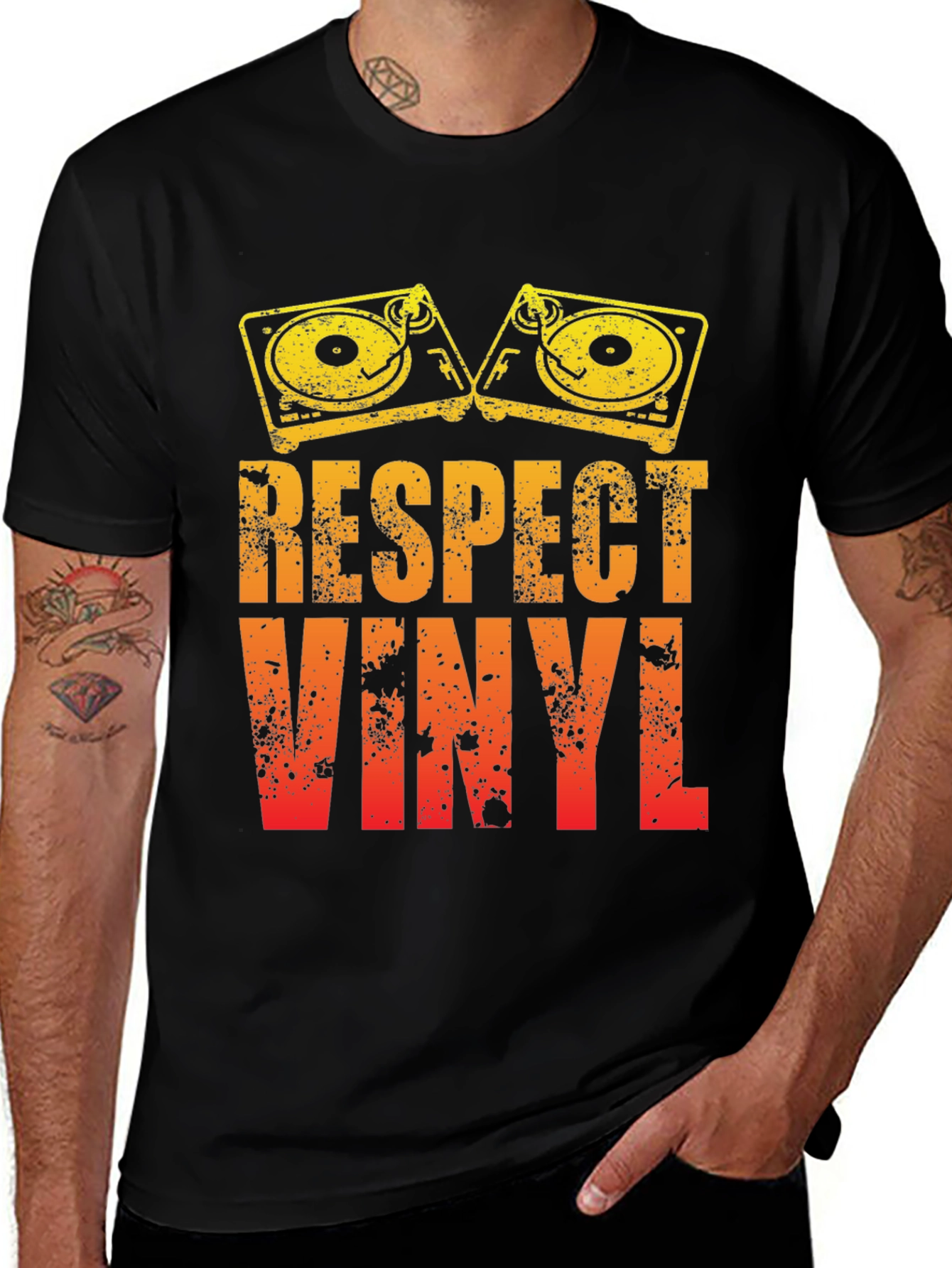 Variant 24 of Respect Vinyl Graphic Print T-Shirt
