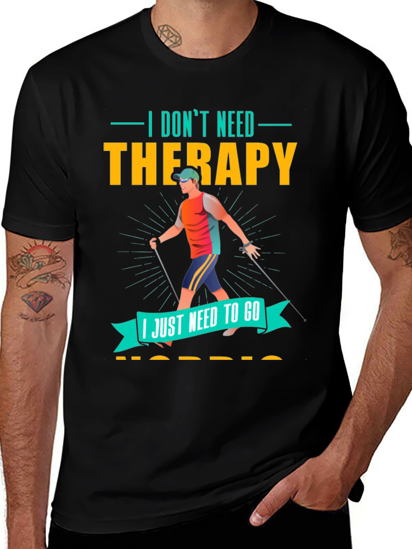 Variant 4 of Nordic Walking Therapy T-Shirt