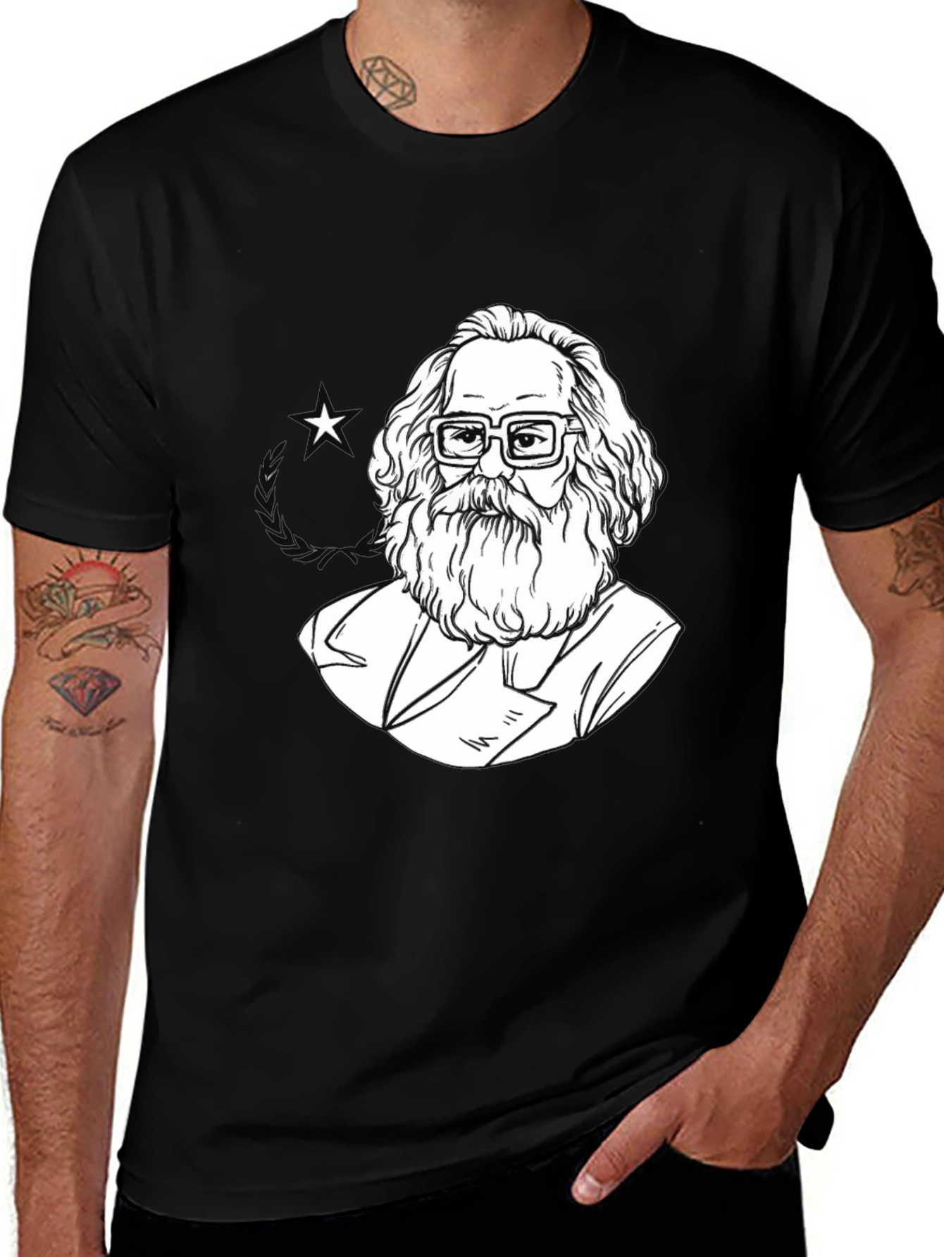 Karl Marx Graphic Tee - Black