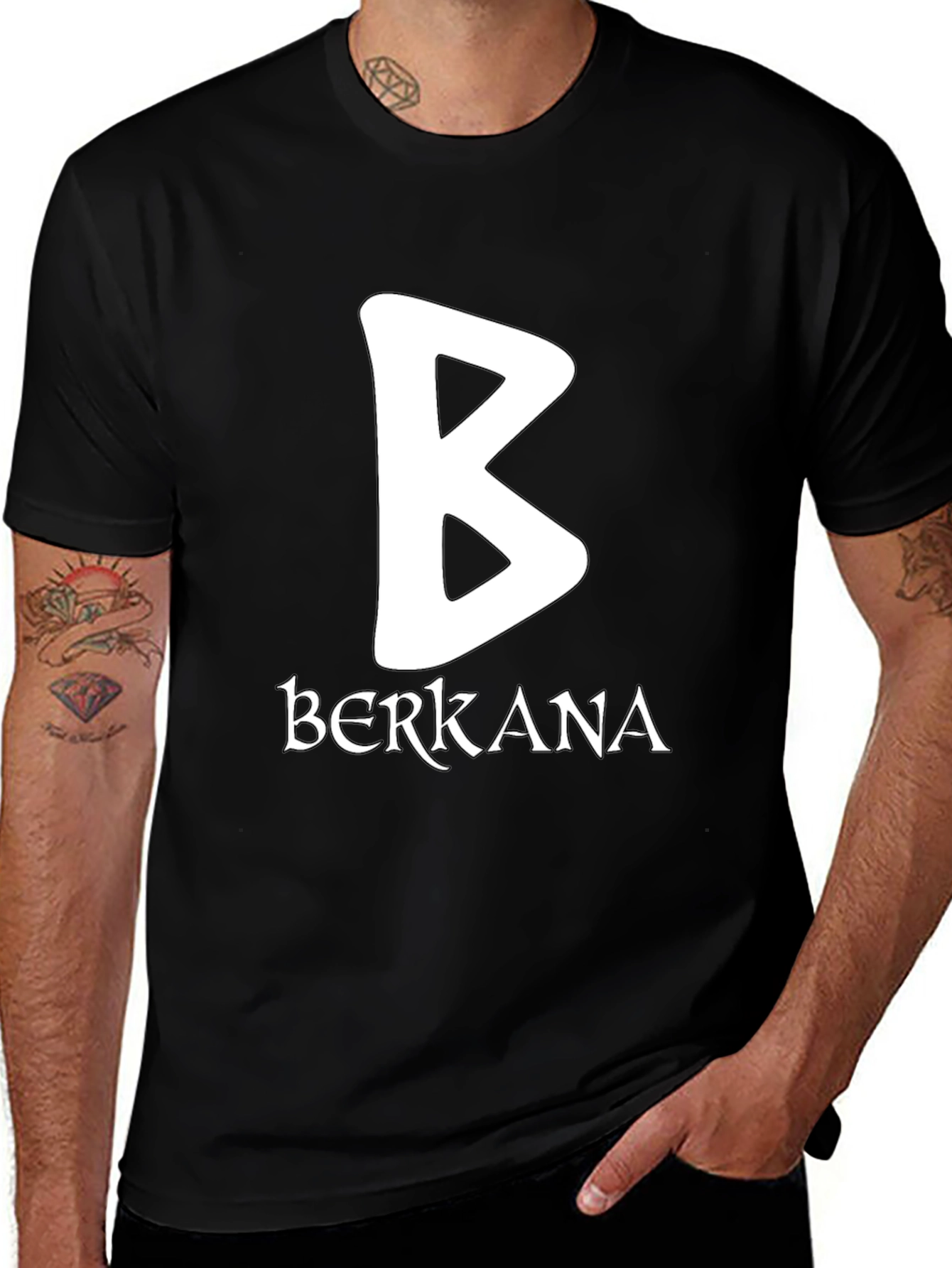 Berkana Rune T-Shirt - Norse Pagan Symbol