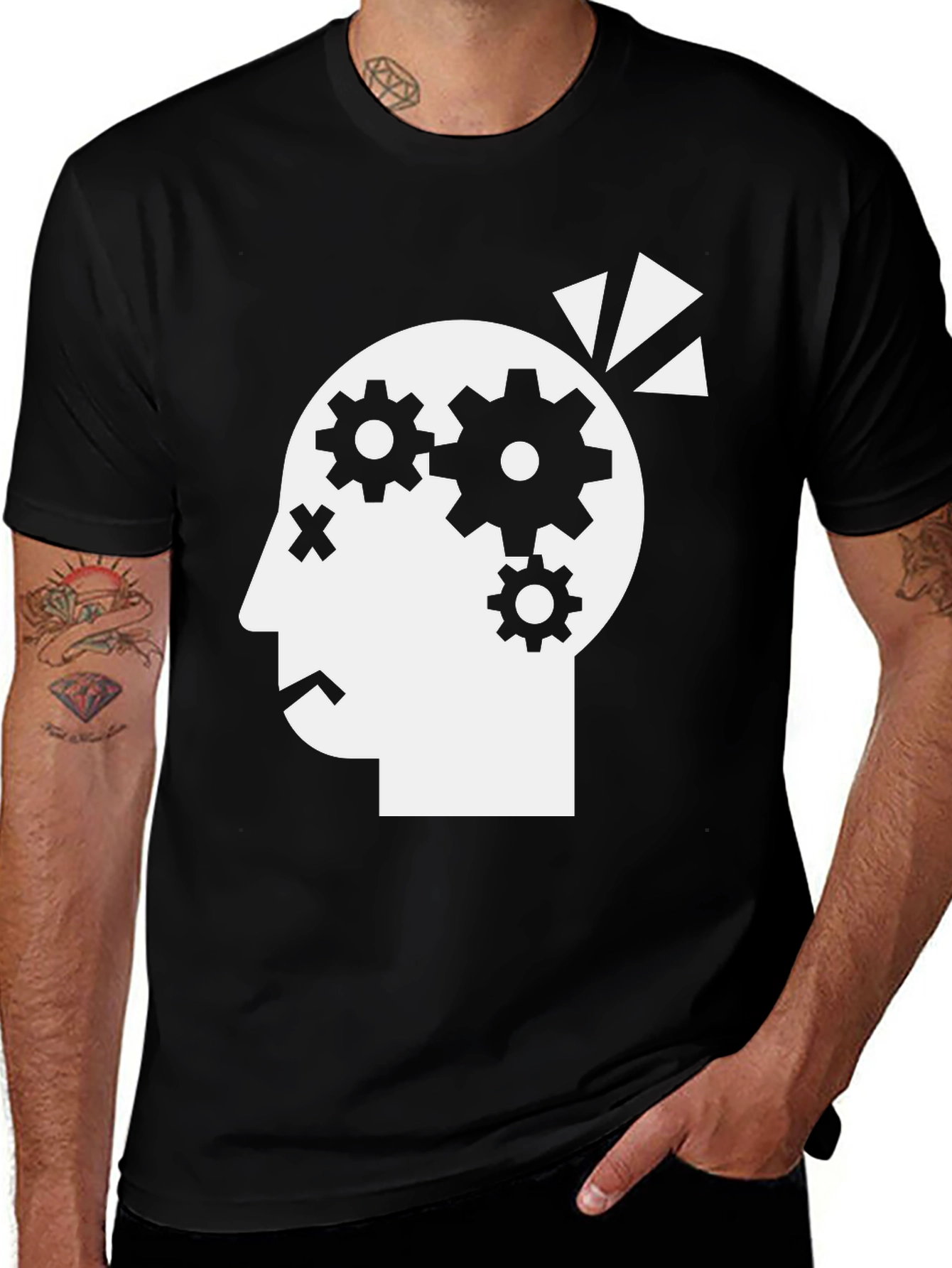 Variant 20 of Creative Thinking Black T-Shirt