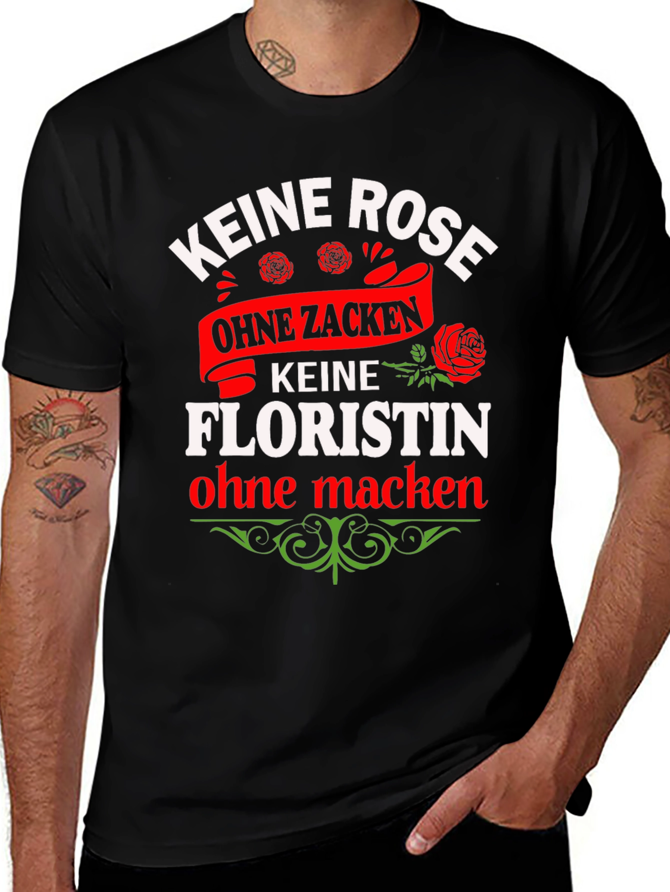 Keine Rose Floristin T-Shirt - Floral Lover Tee