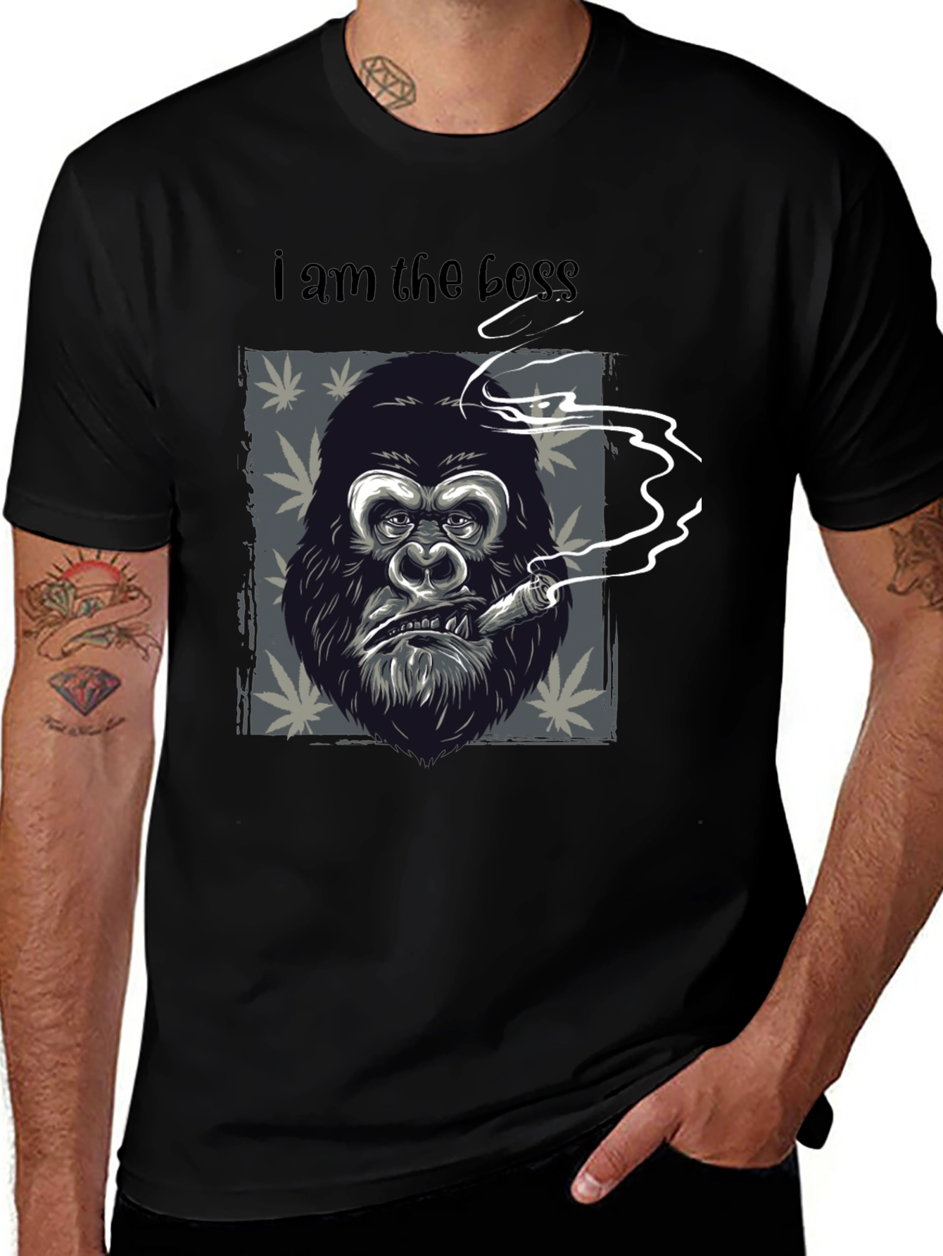 Variant 17 of I Am The Boss Gorilla Graphic Tee