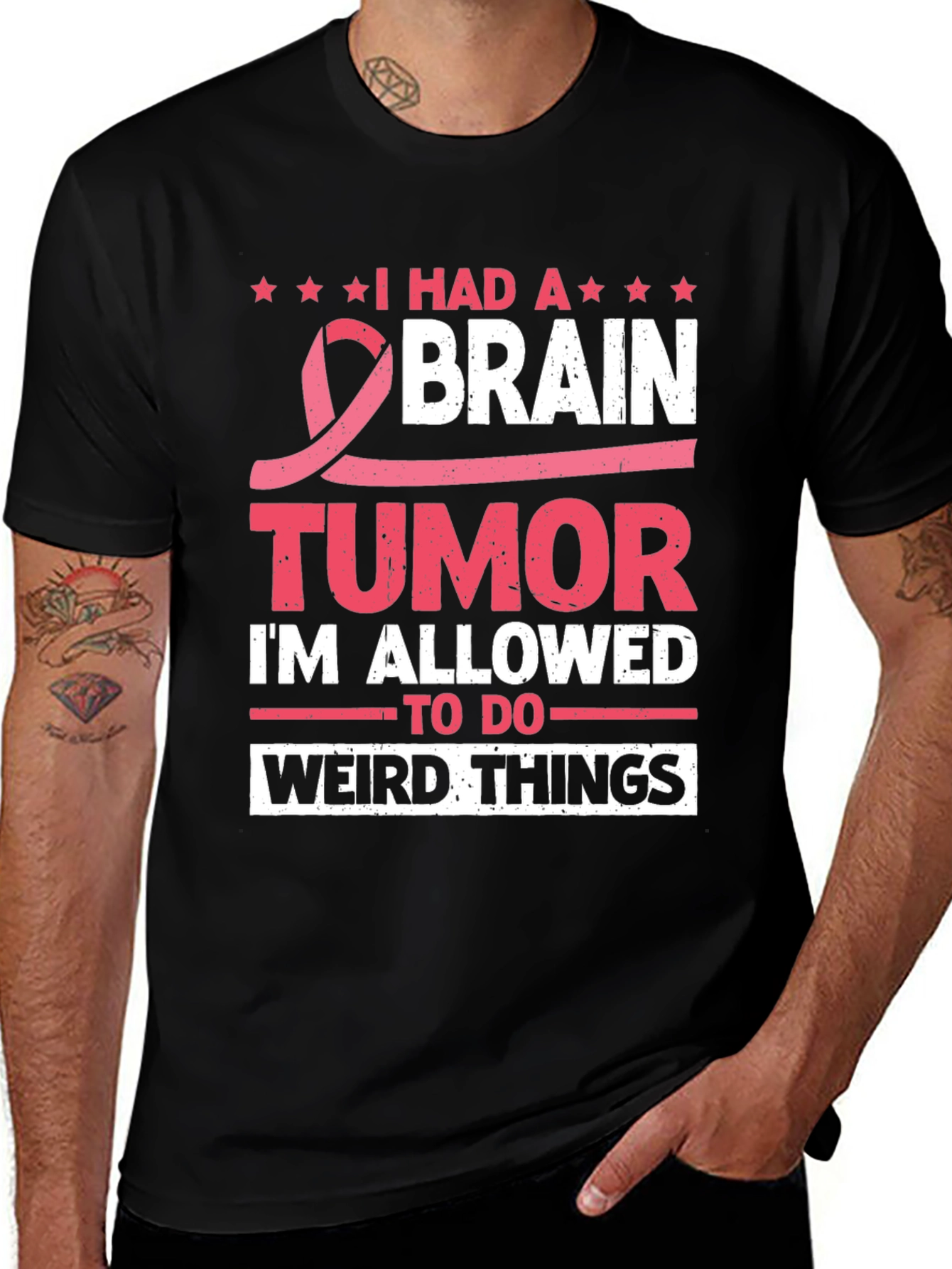 Variant 25 of I Had A Brain Tumor T-Shirt Awareness Tee