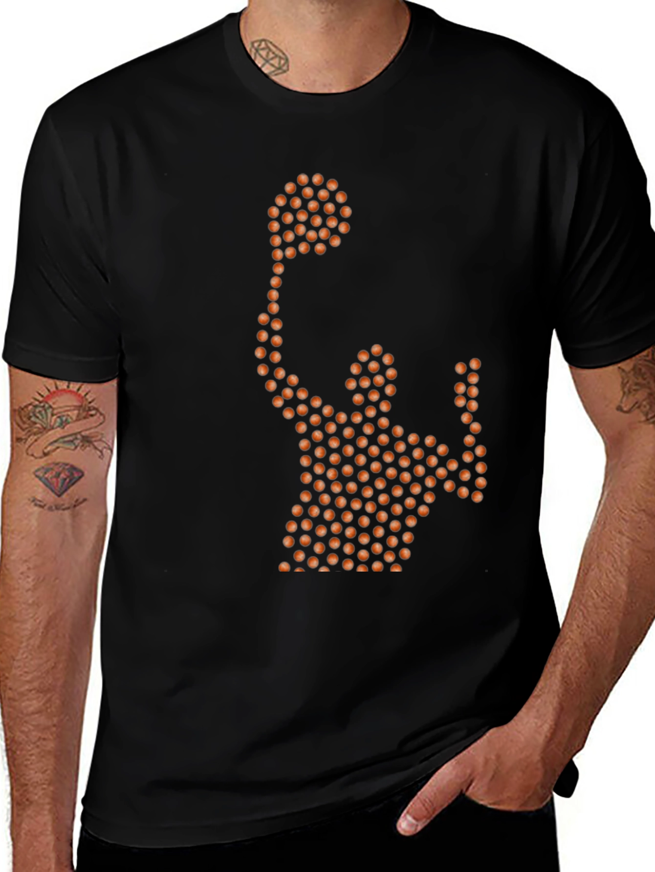 Variant 13 of Basketball Player Graphic Tee