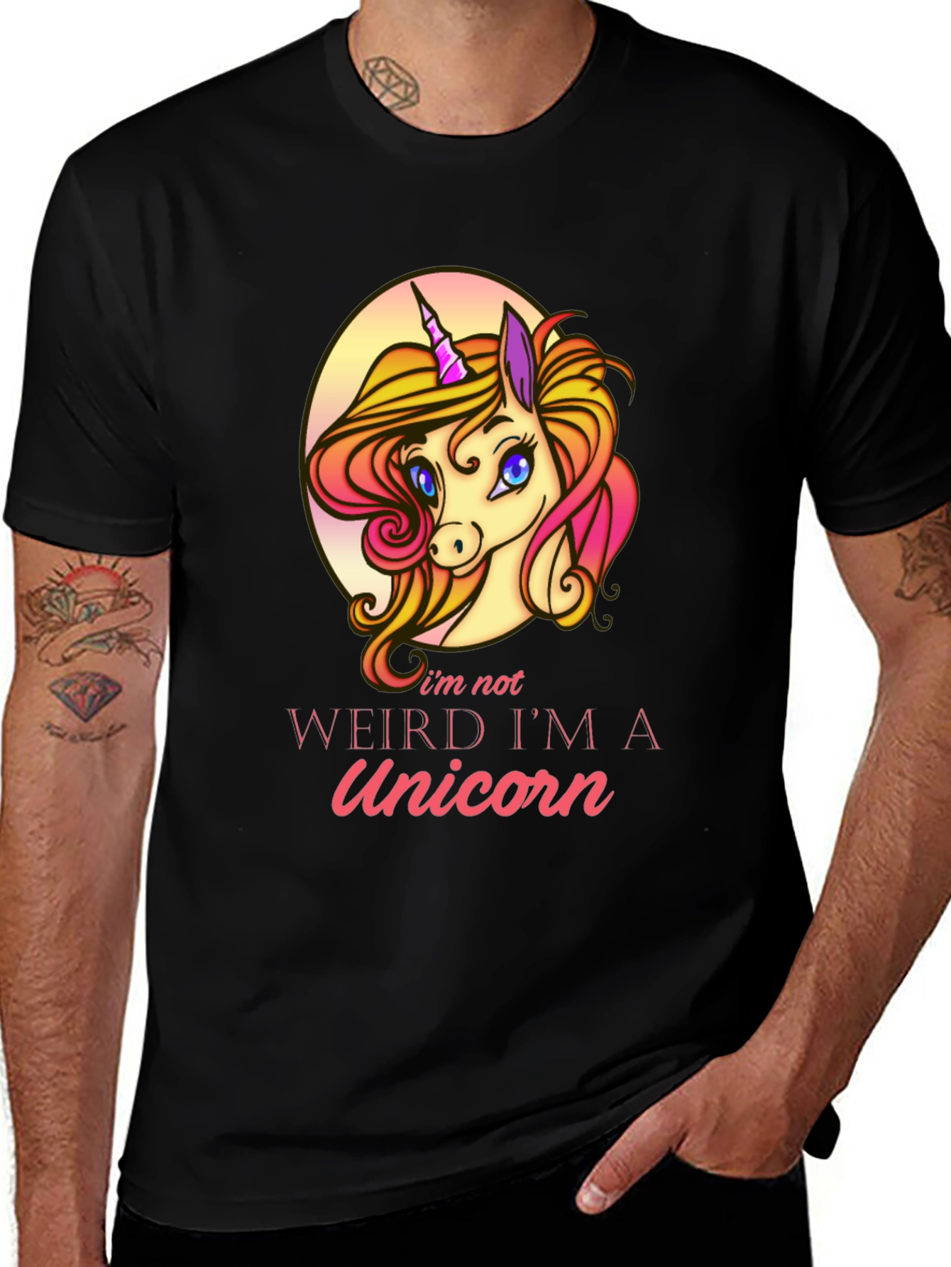 Variant 7 of Unicorn Graphic T-Shirt - I'm Not Weird!