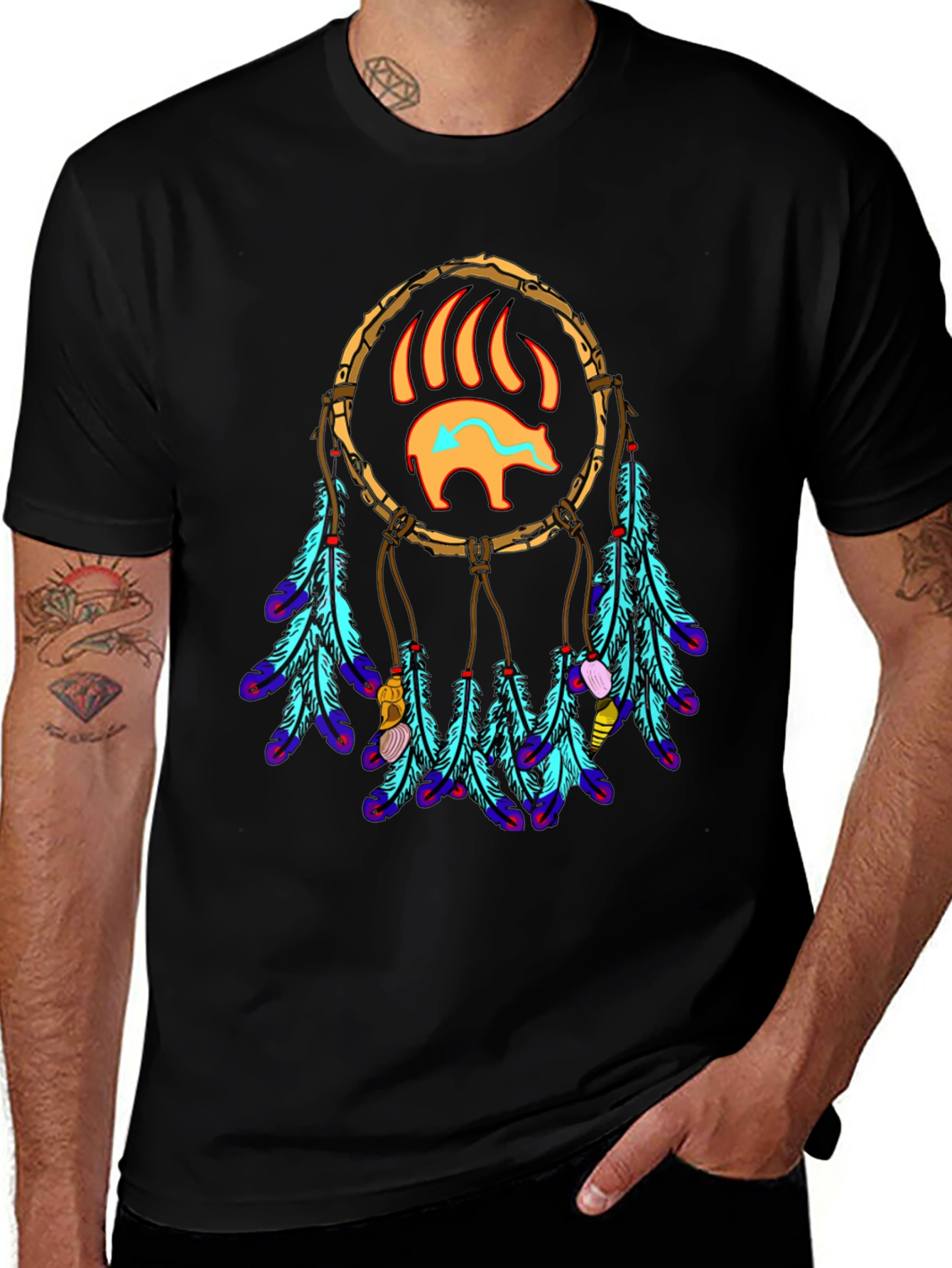 Variant 21 of Bear Claw Dreamcatcher T-Shirt