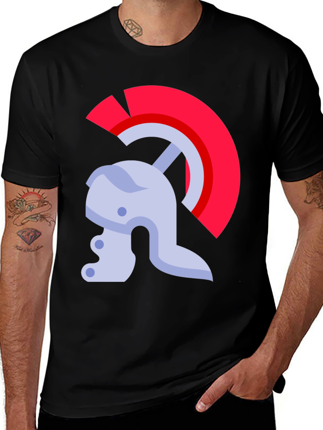 Variant 9 of Roman Helmet Graphic T-Shirt