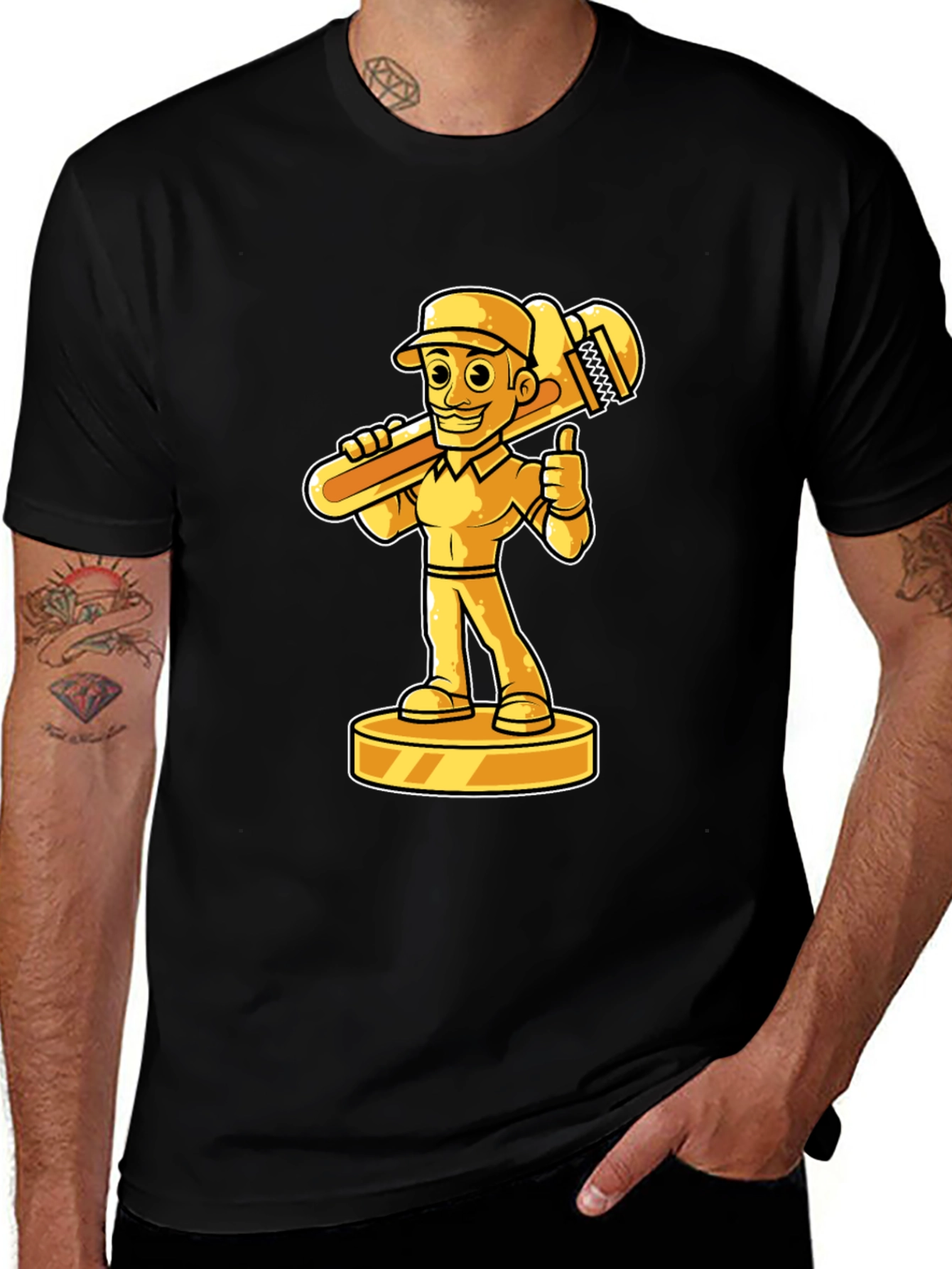 Variant 4 of Plumber Cartoon Graphic Tee