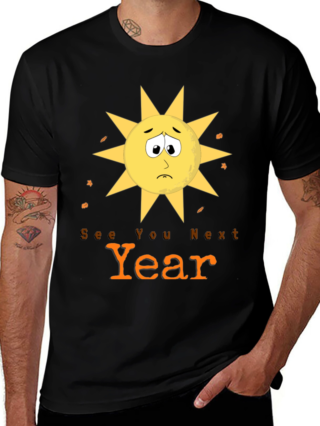 Sad Sun 'See You Next Year' Graphic Tee