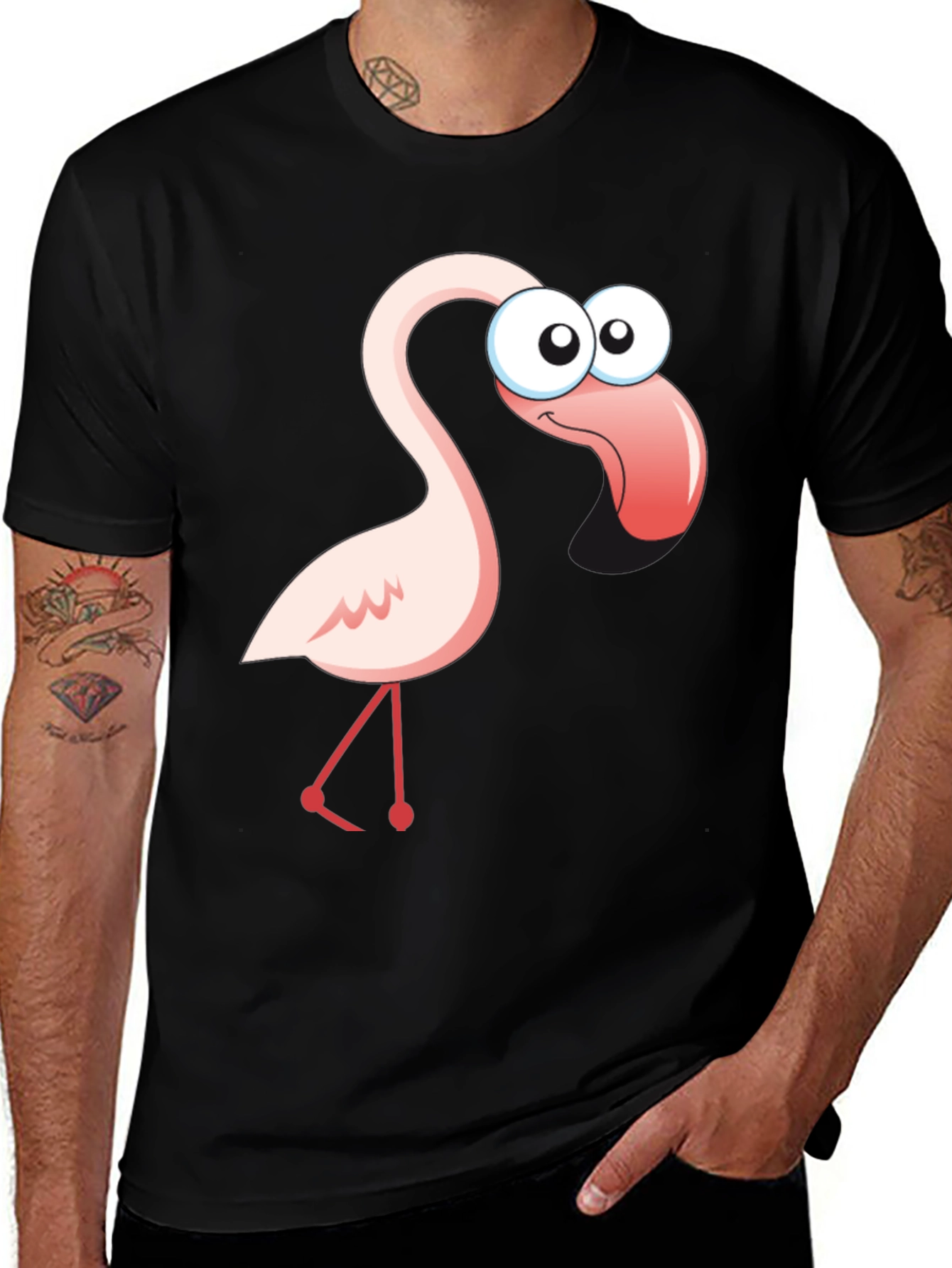 Variant 23 of Cartoon Flamingo Graphic T-Shirt