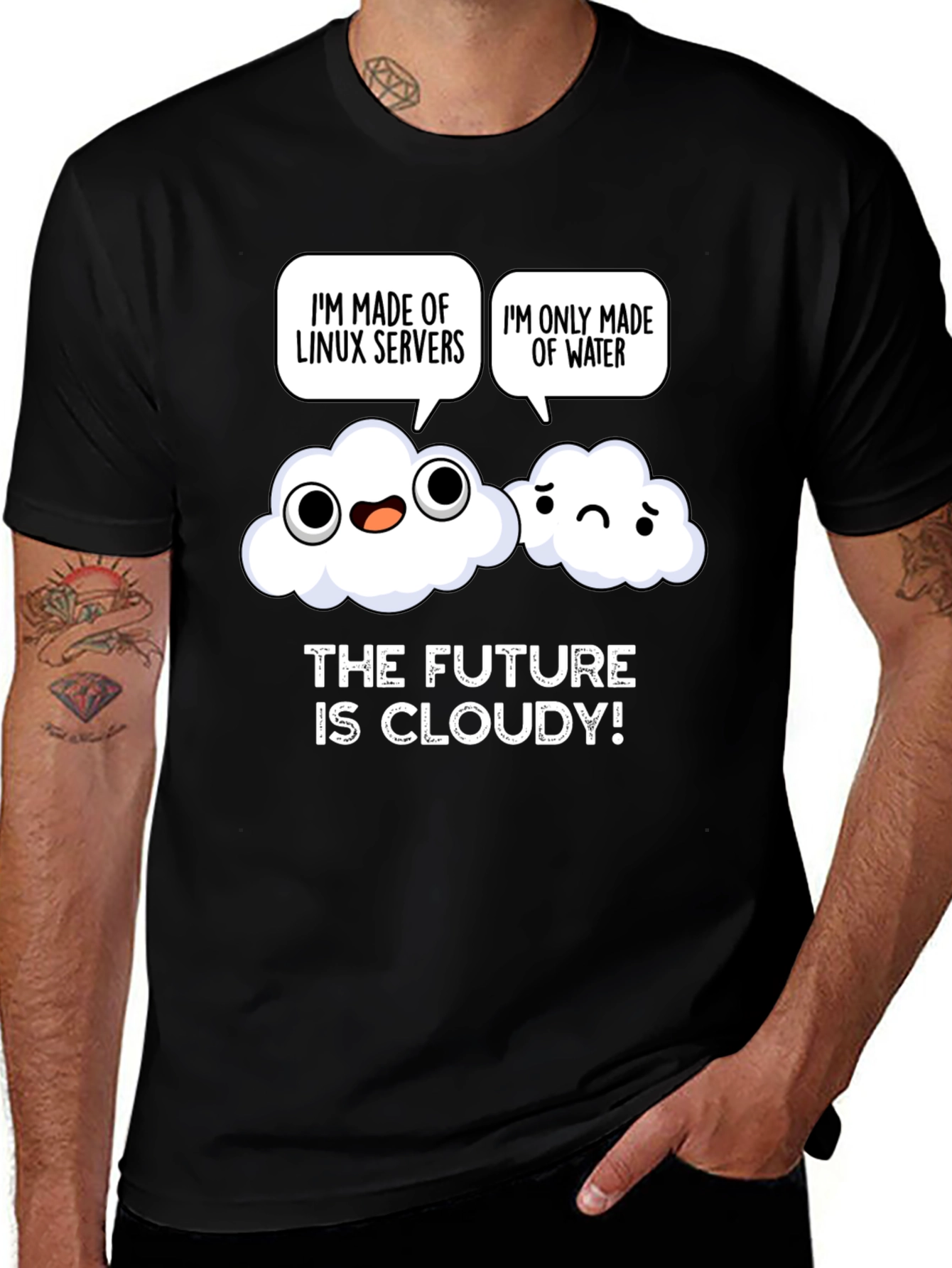 Funny Linux Server Cloud T-Shirt