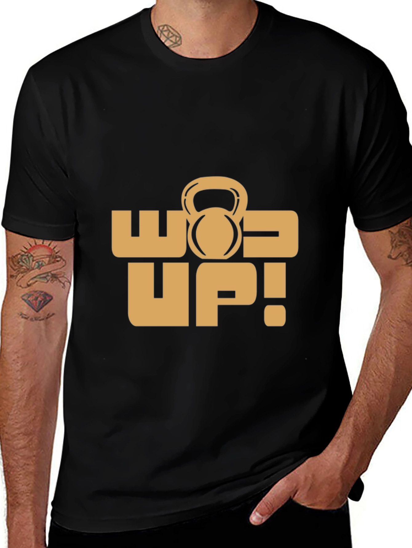 Variant 6 of Workout Motivation Black T-Shirt