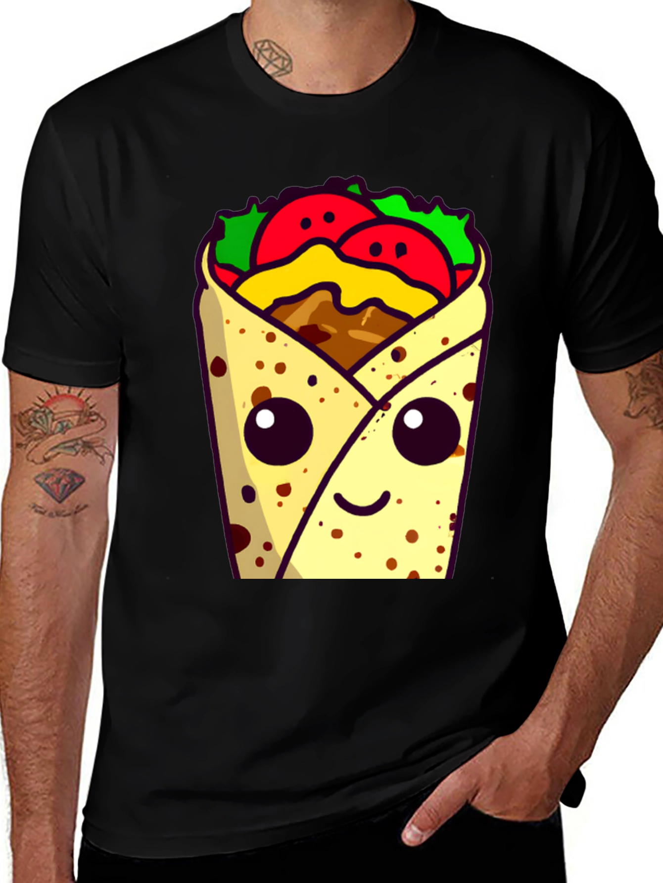 Variant 16 of Funny Burrito T-Shirt - Cute Foodie Tee