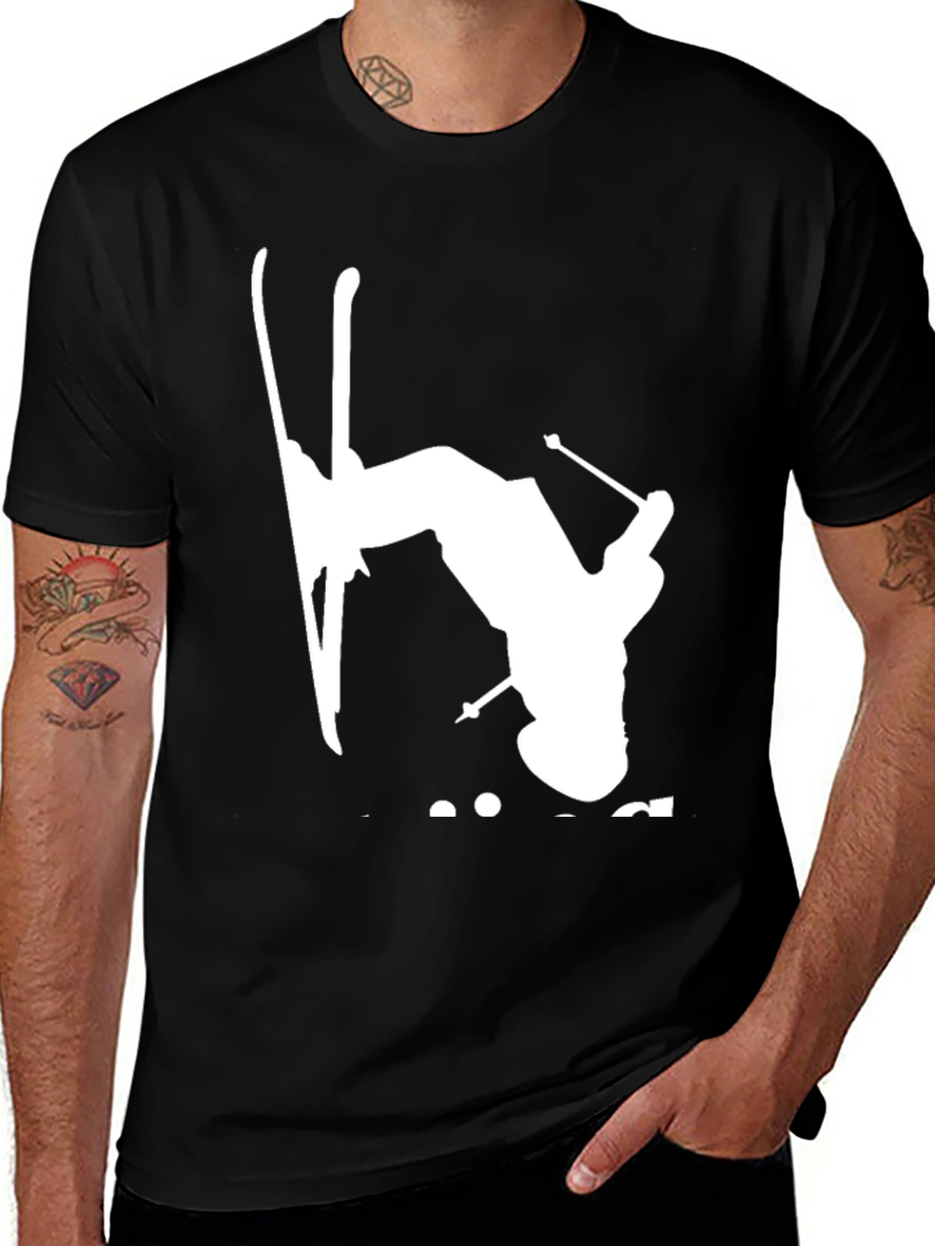Variant 20 of Black Ski Stunt T-Shirt
