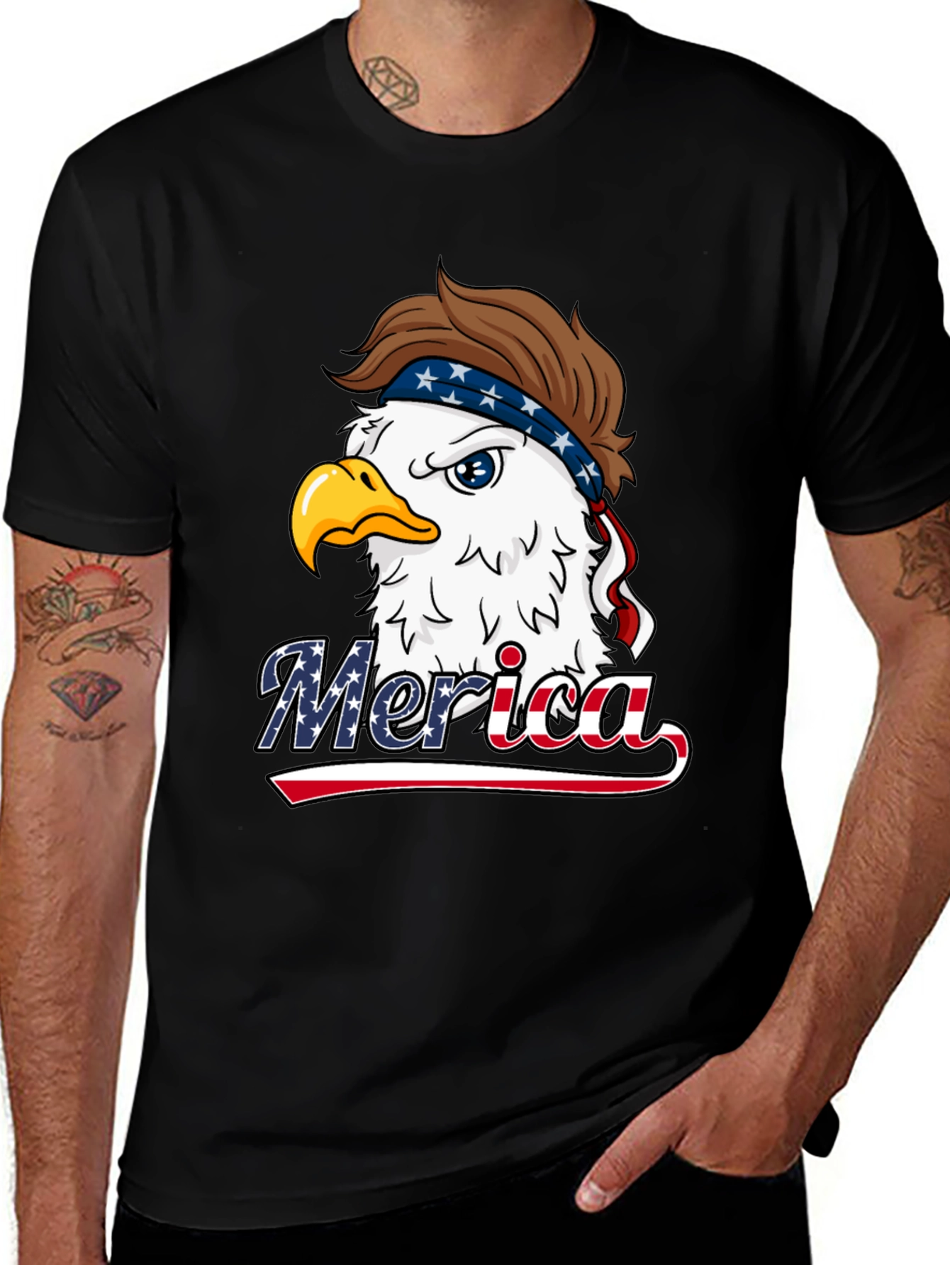 Variant 13 of Patriotic Eagle 'Merica T-Shirt