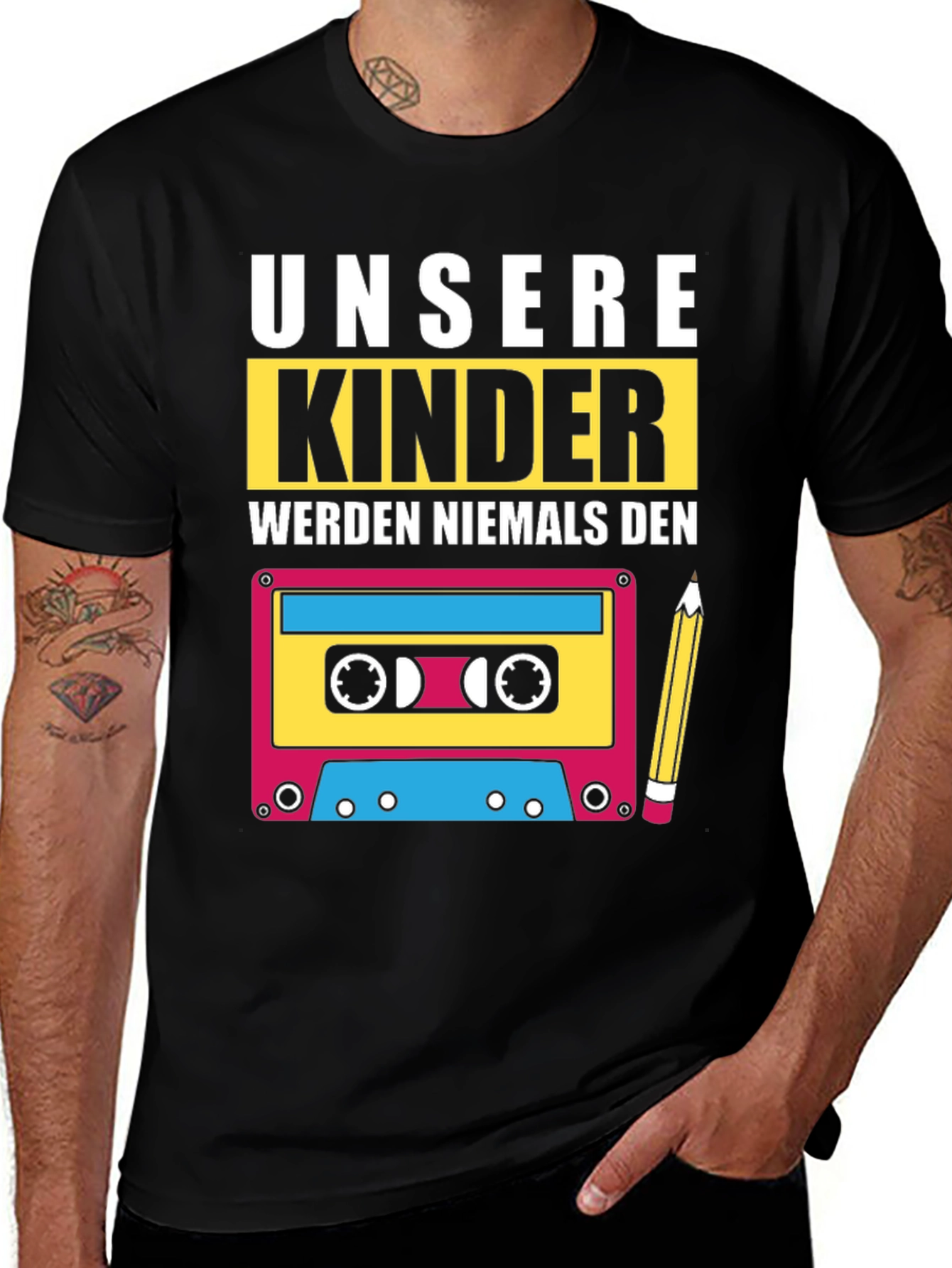 Variant 10 of Retro "Unsere Kinder" T-Shirt