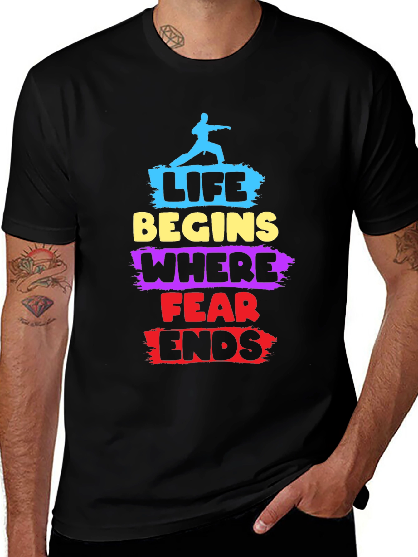 Variant 26 of Life Begins Where Fear Ends Graphic Tee