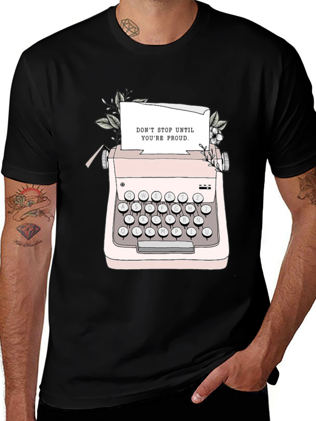 Variant 17 of Vintage Typewriter Graphic T-Shirt