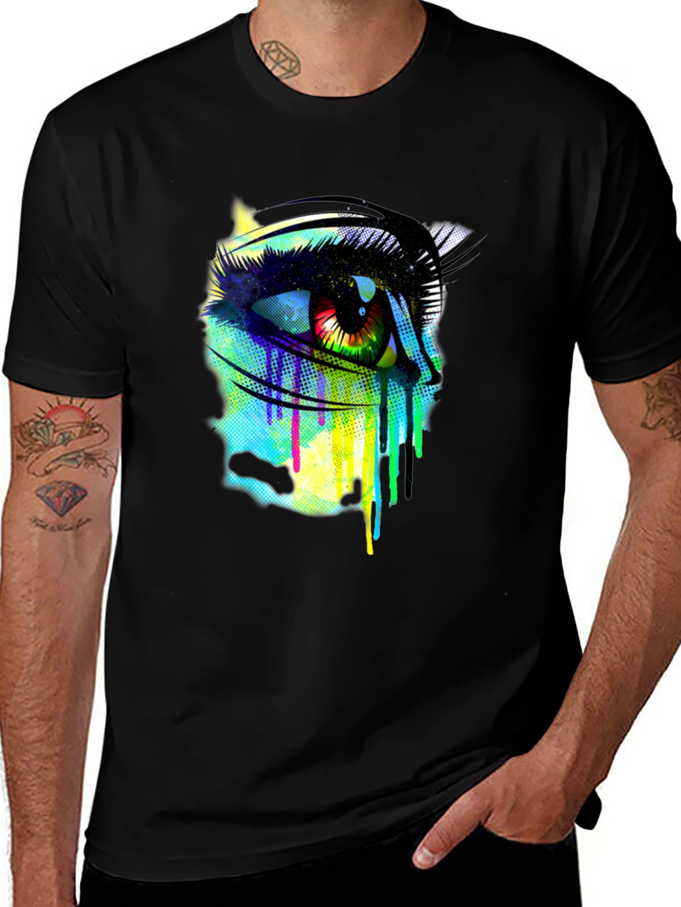 Variant 29 of Eye See Color Men's Graphic Tee