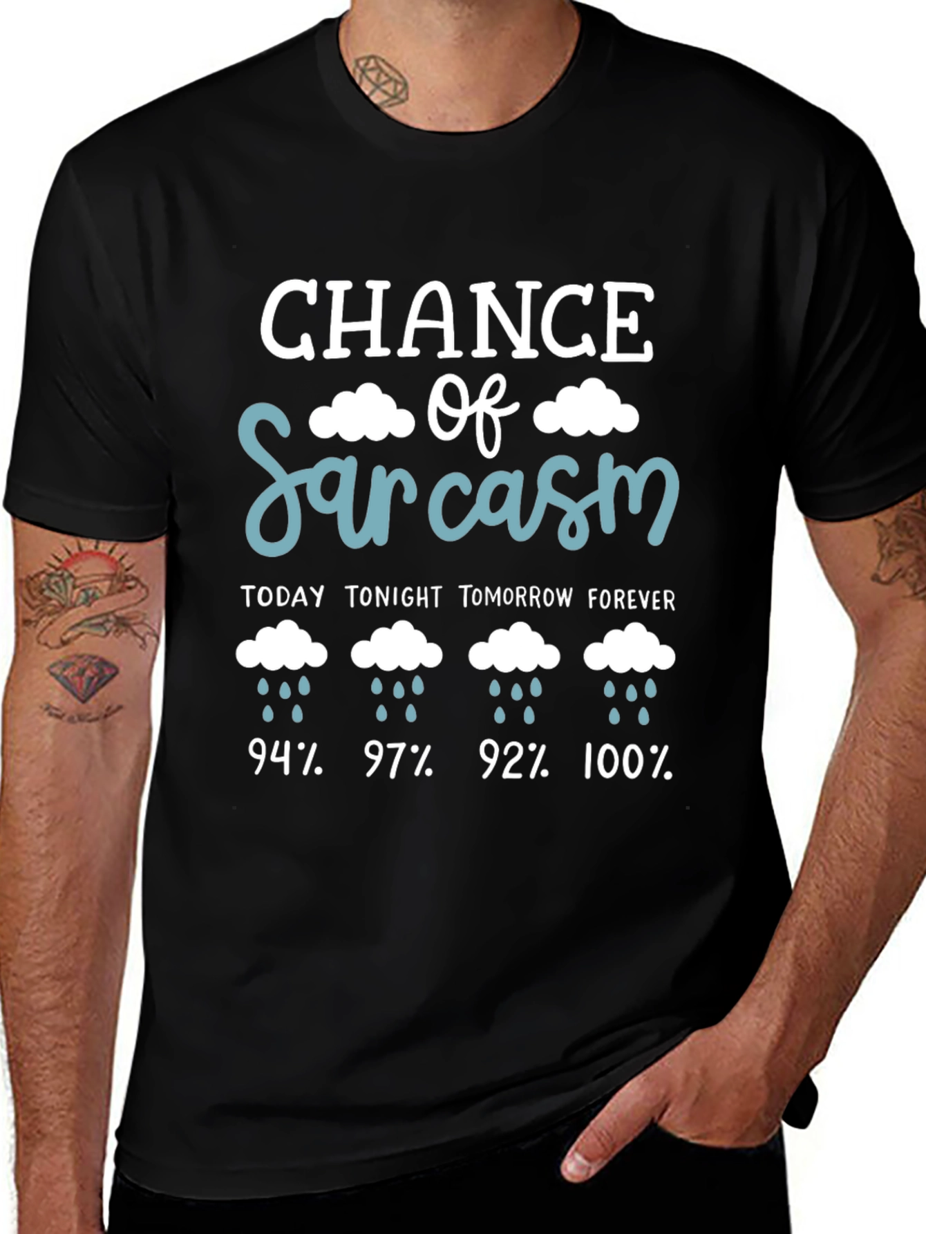 Variant 19 of Chance of Sarcasm Graphic T-Shirt