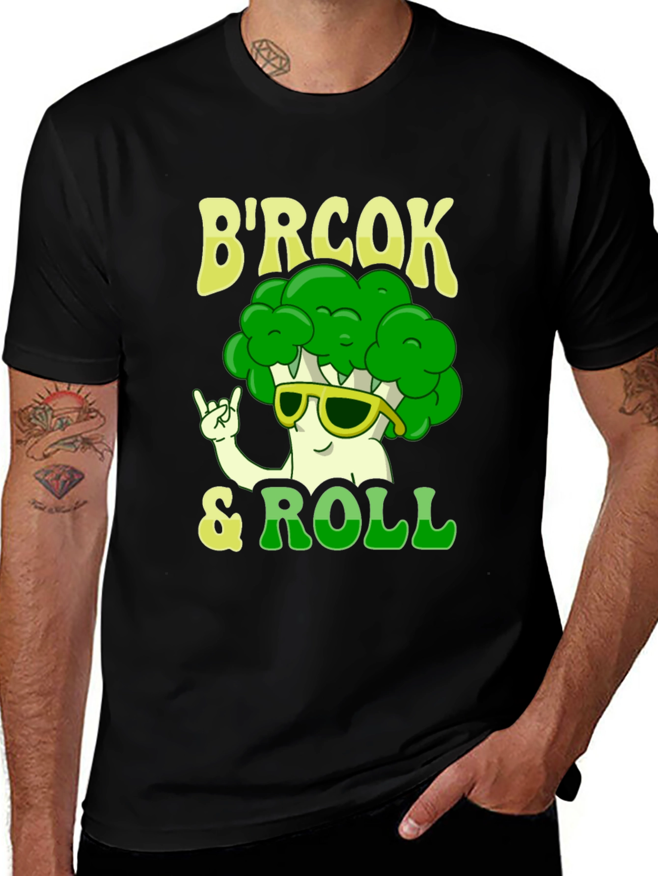 Variant 3 of B'rock & Roll Broccoli T-Shirt