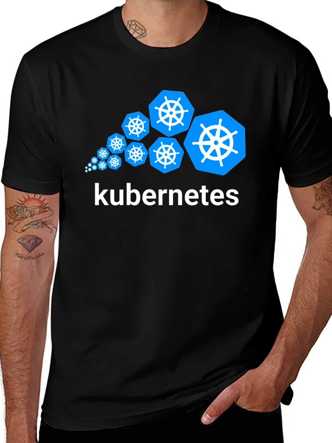 Kubernetes T-Shirt - Black Tech Tee for Developers