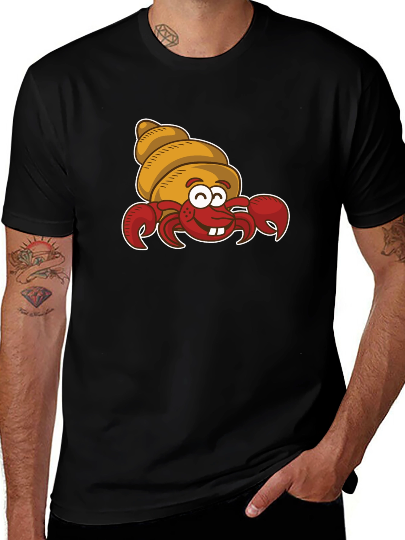 Variant 30 of Cartoon Hermit Crab Graphic T-Shirt