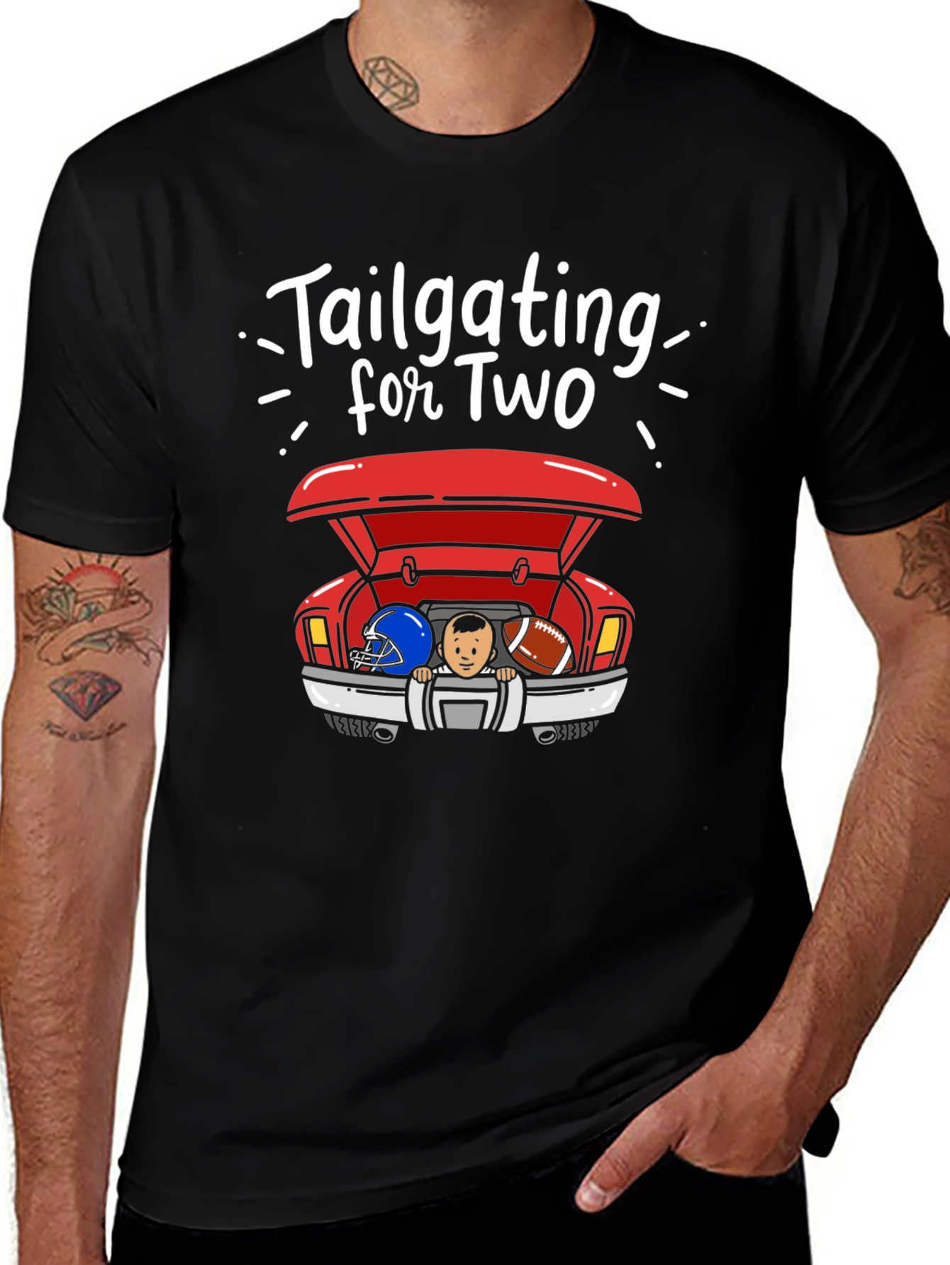 Variant 11 of Tailgating For Two Graphic T-Shirt