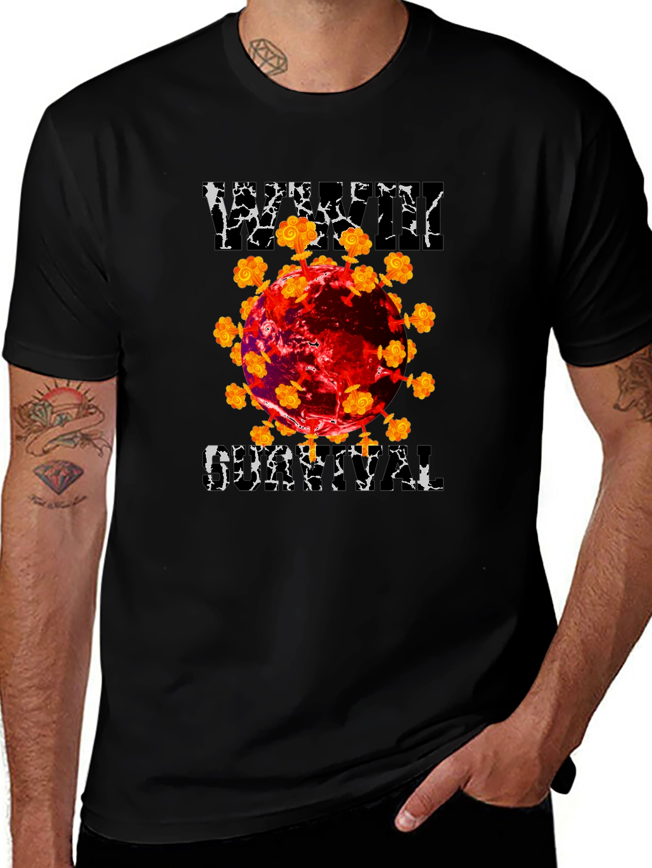 Variant 27 of Viral Dystopian Graphic T-Shirt