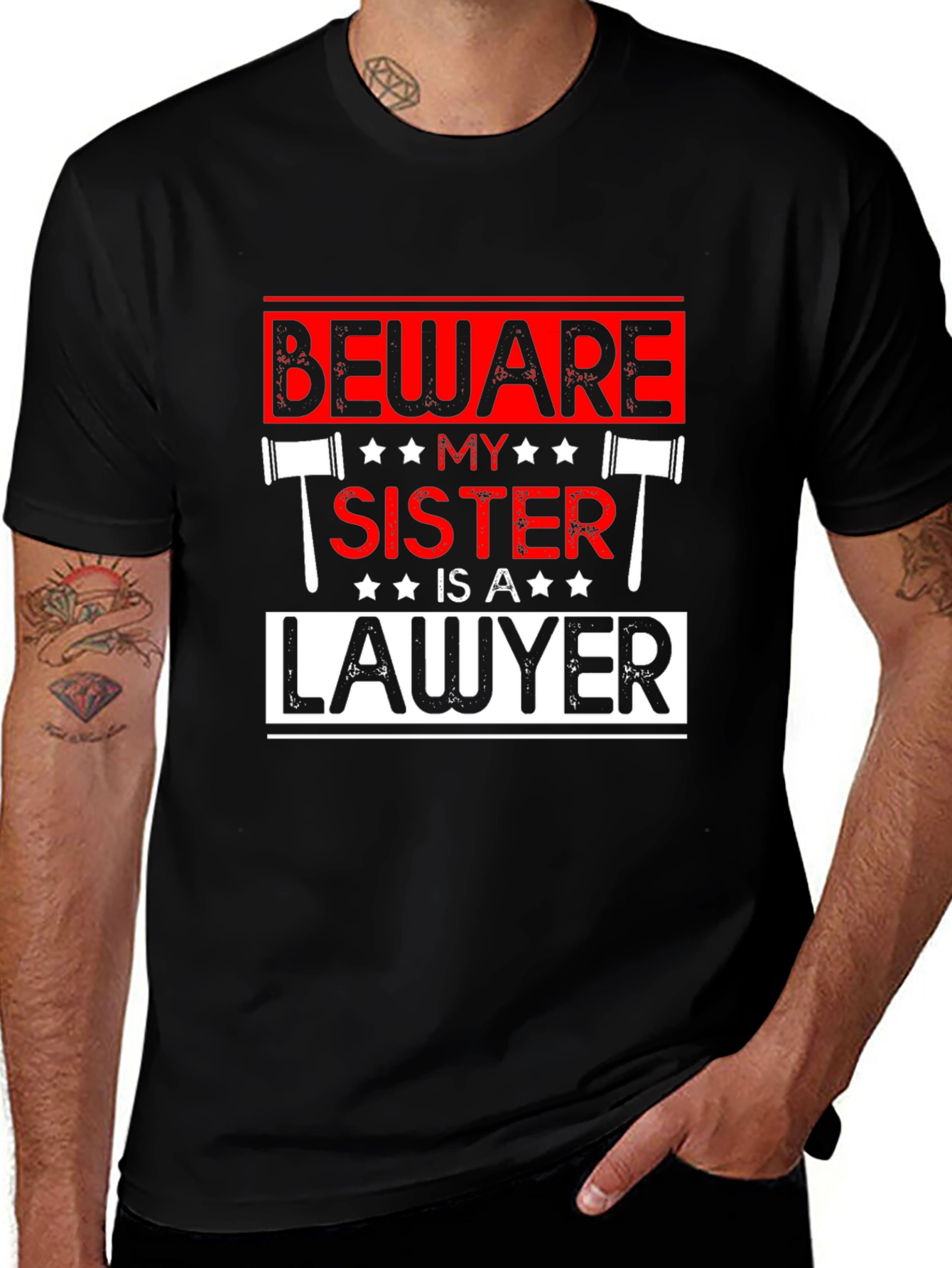 Variant 12 of Beware My Sister Is A Lawyer T-Shirt