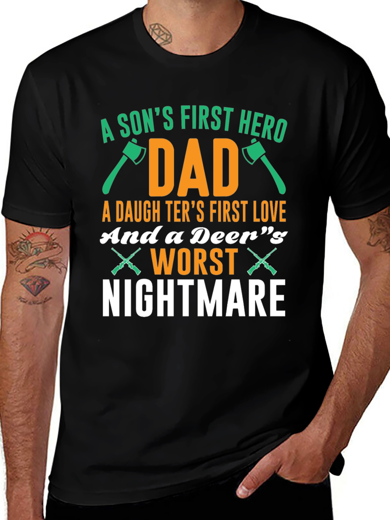 Variant 14 of A Son's First Hero Dad T-Shirt