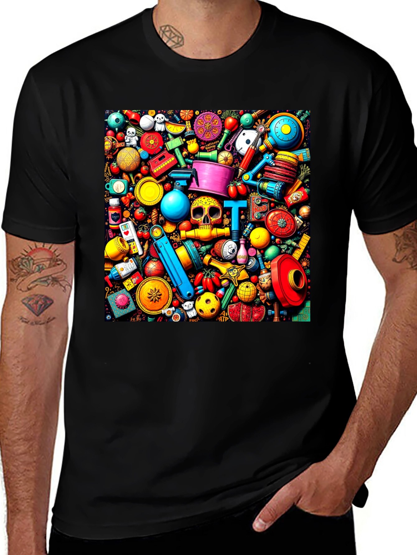 Variant 5 of Colorful Doodles T-Shirt