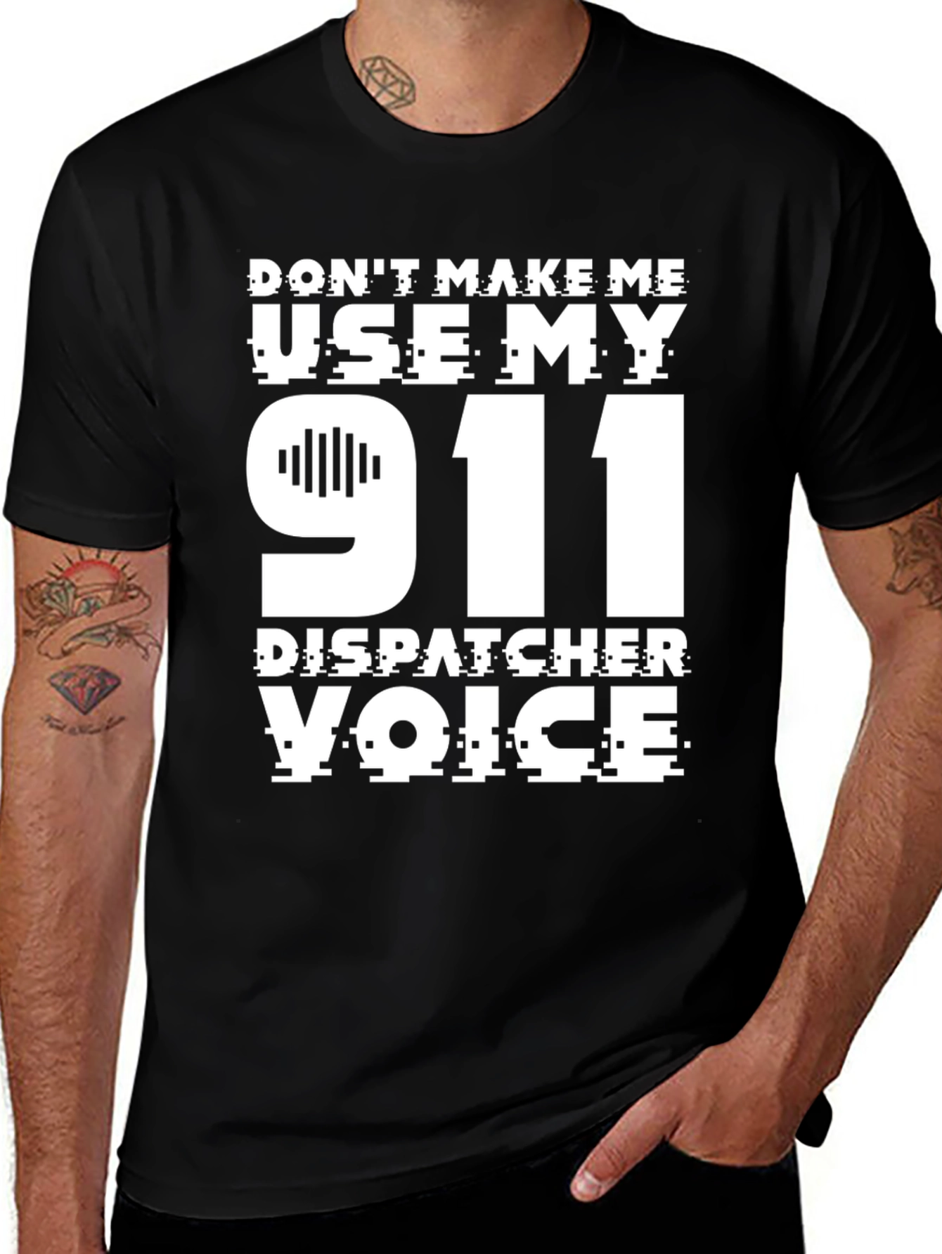 Variant 3 of 911 Dispatcher Voice Novelty T-Shirt
