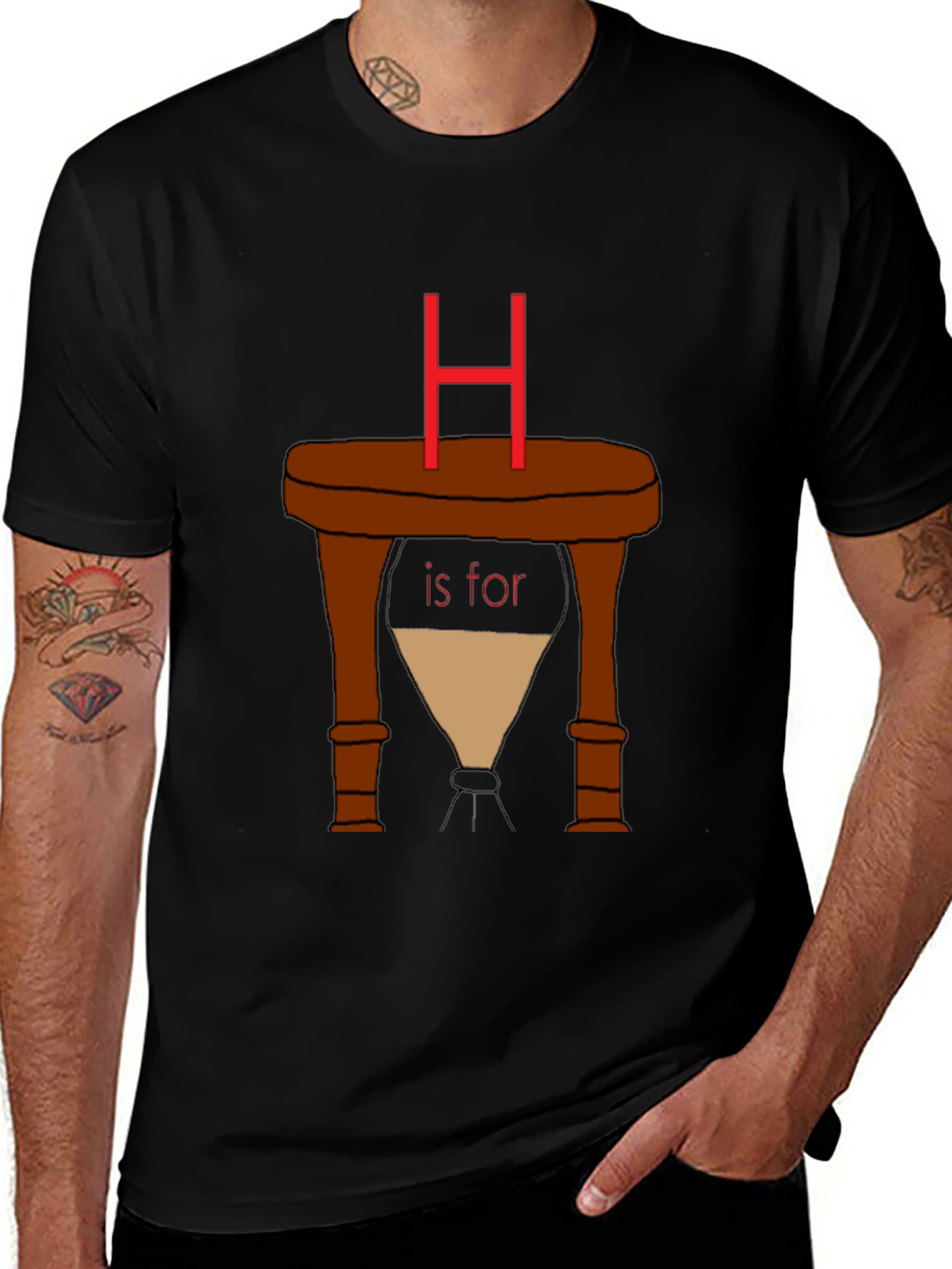 Variant 21 of H is for Hourglass Graphic T-Shirt