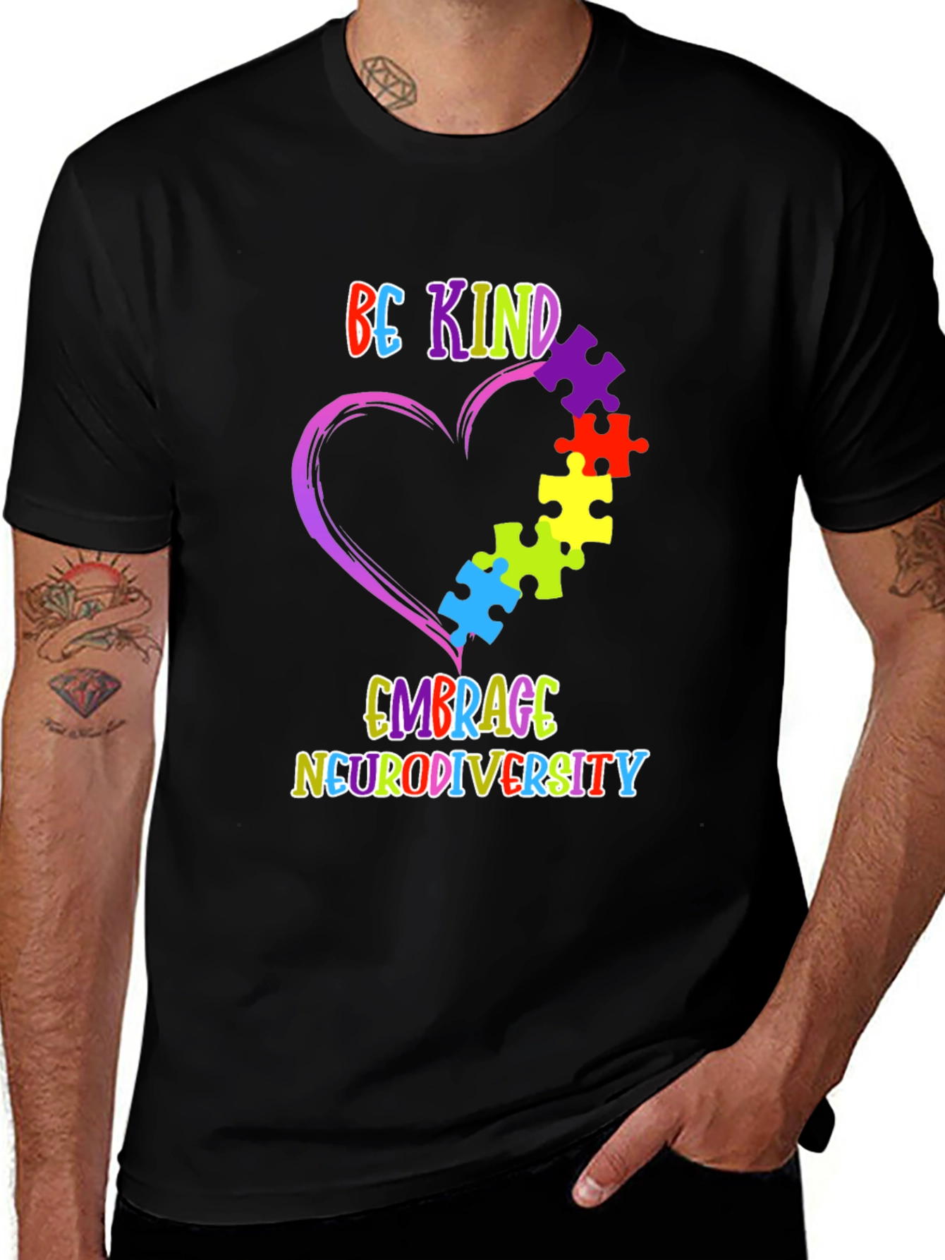 Variant 13 of Be Kind Neurodiversity Autism Awareness T-Shirt