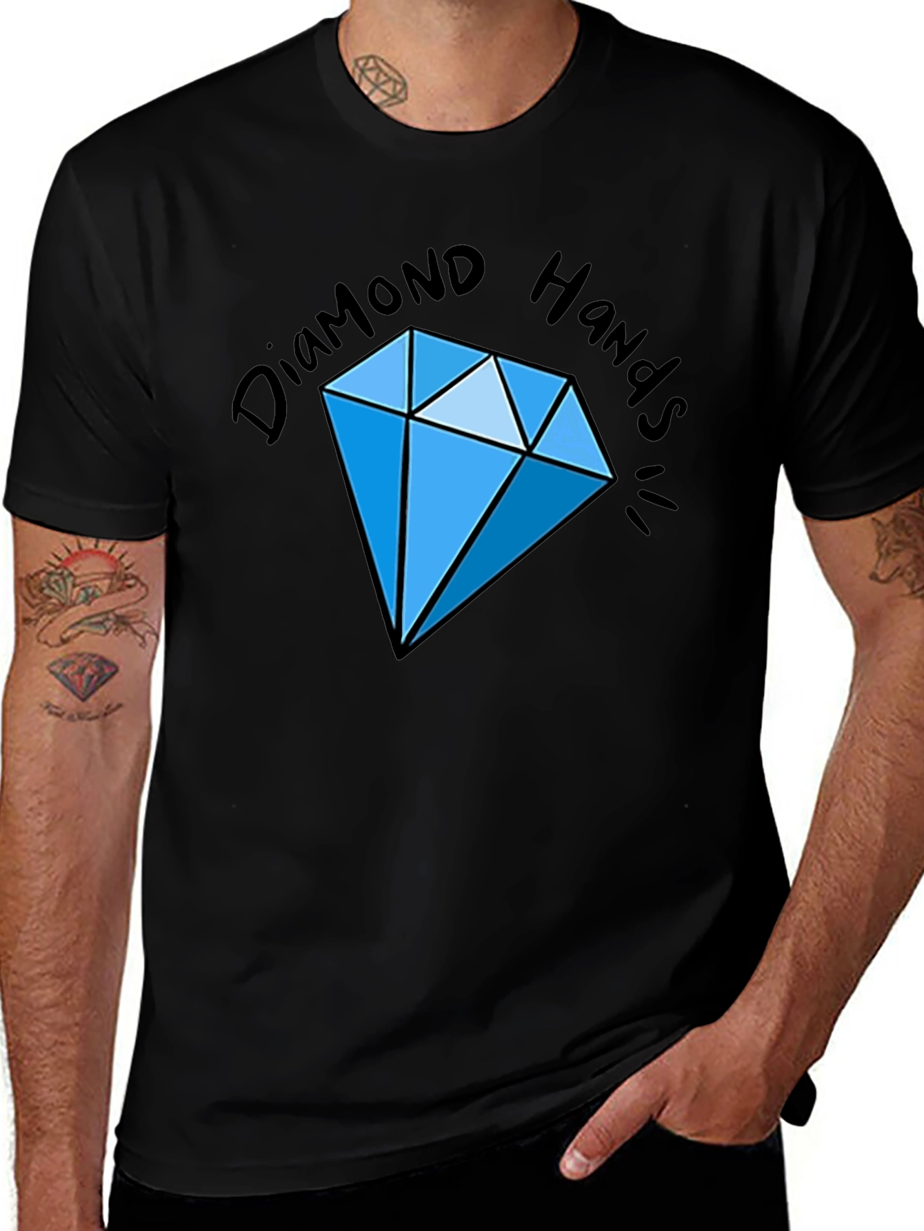 Variant 15 of Diamond Hands Graphic Tee - Stock Market Apparel