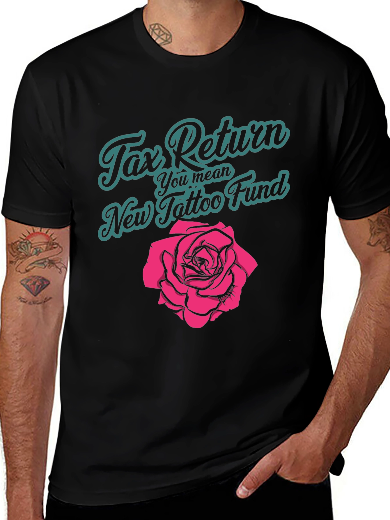 Variant 9 of Tax Return Tattoo Fund T-Shirt