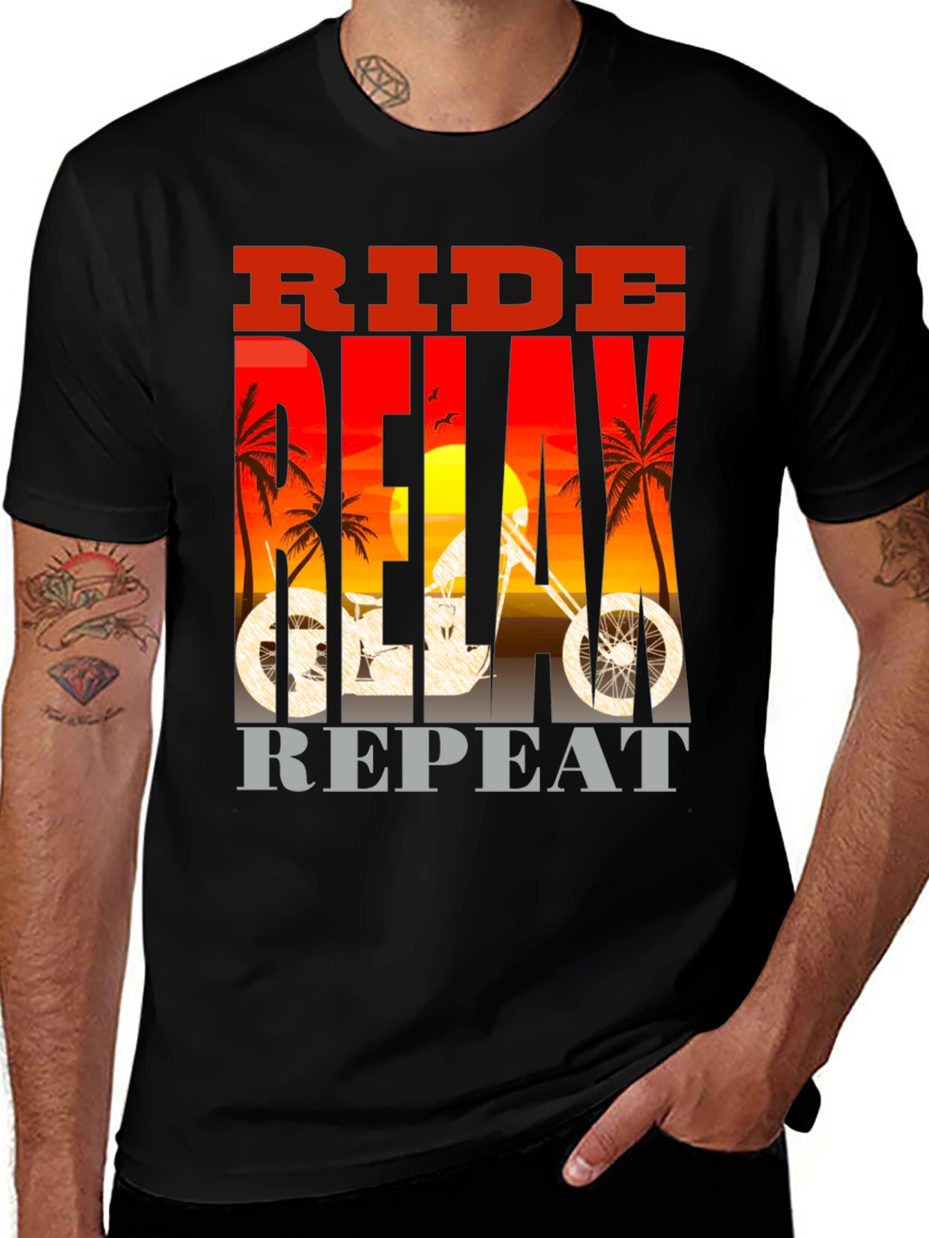 Variant 7 of Ride, Delay, Repeat Graphic T-Shirt