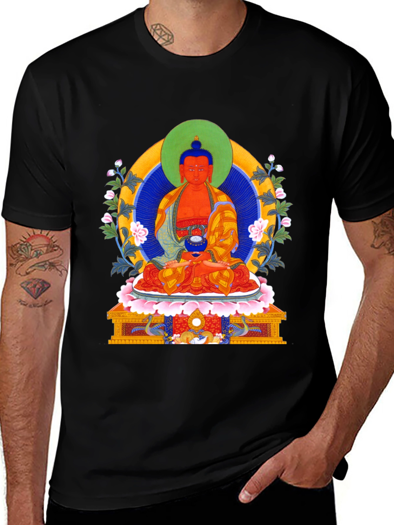 Buddha Graphic T-Shirt - Meditative Style