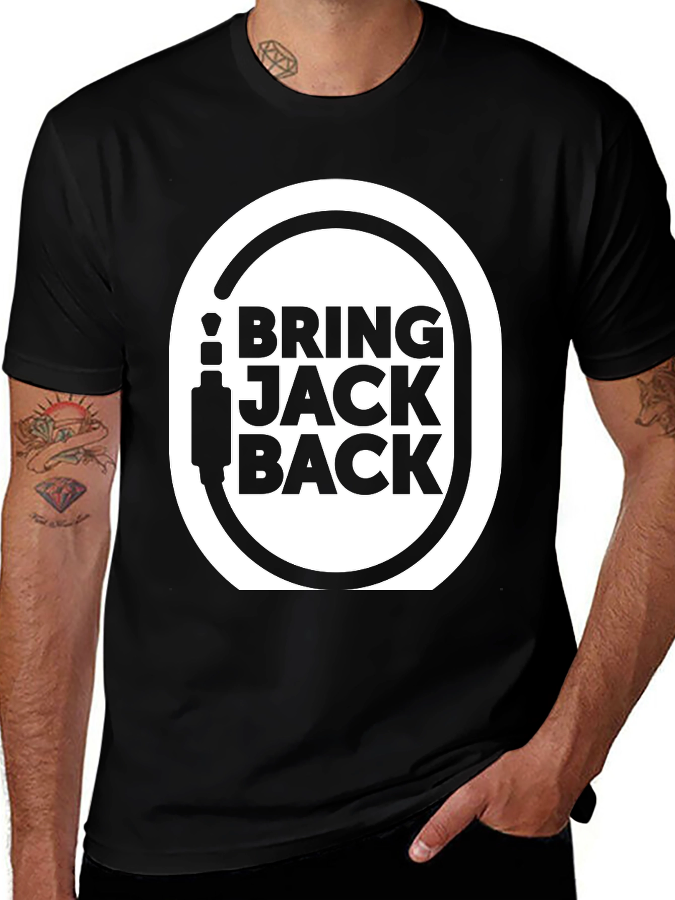 Variant 22 of Bring Jack Back T-Shirt: Classic Black Tee